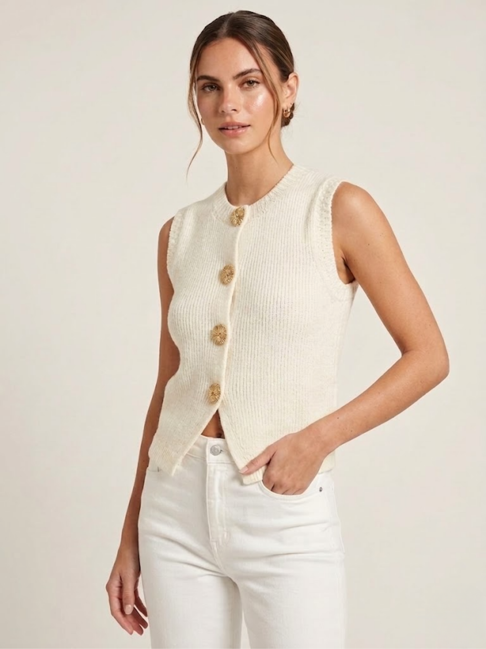Ariel Golden Cardigan