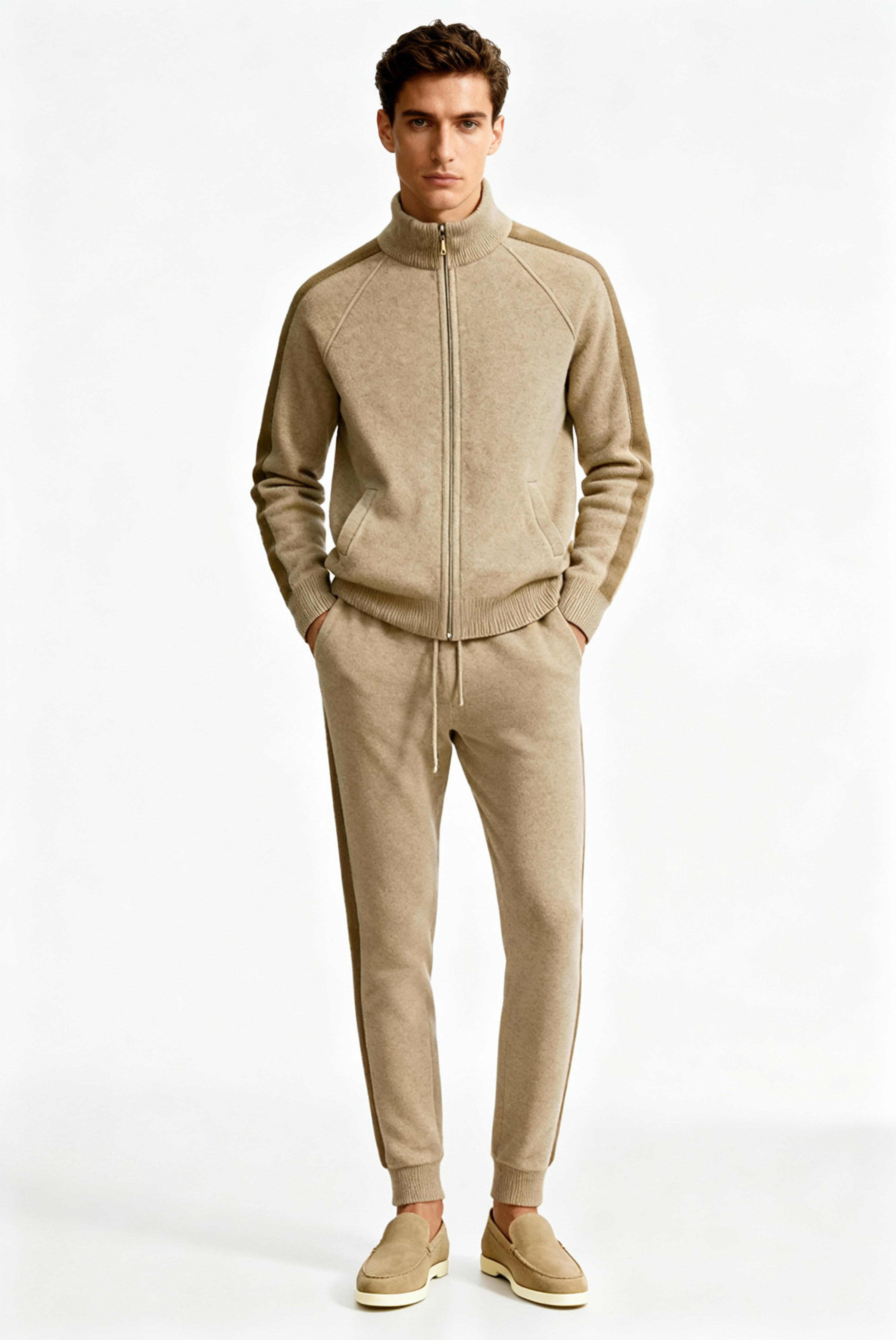 Beige Moreno Cashmere Set