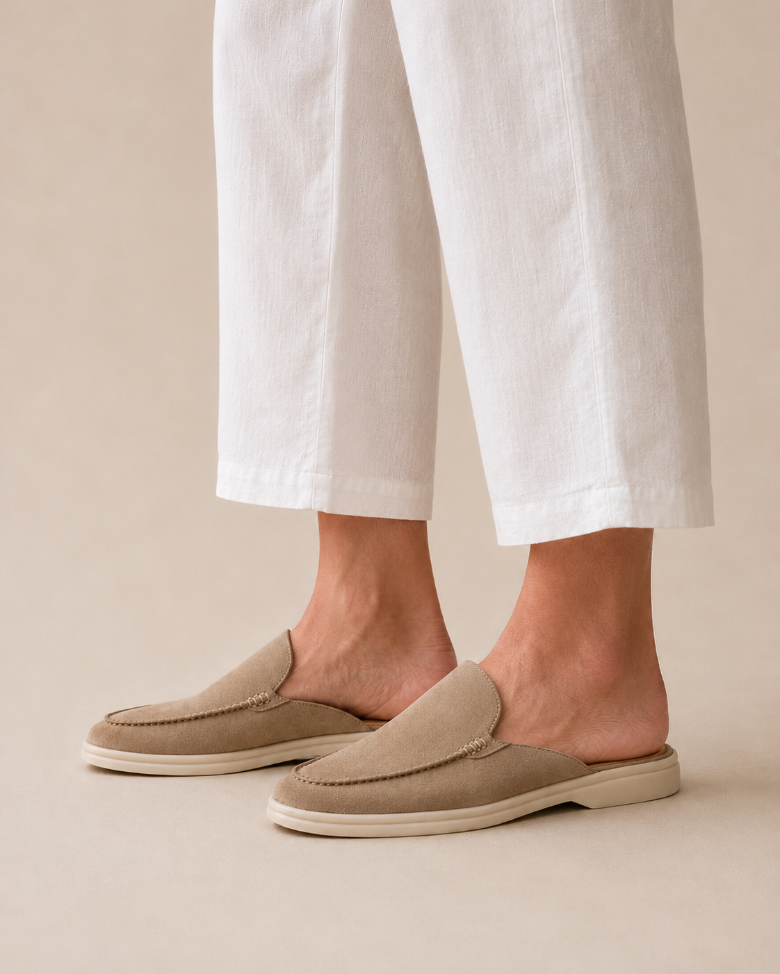Lady Beige Yacht Slipper