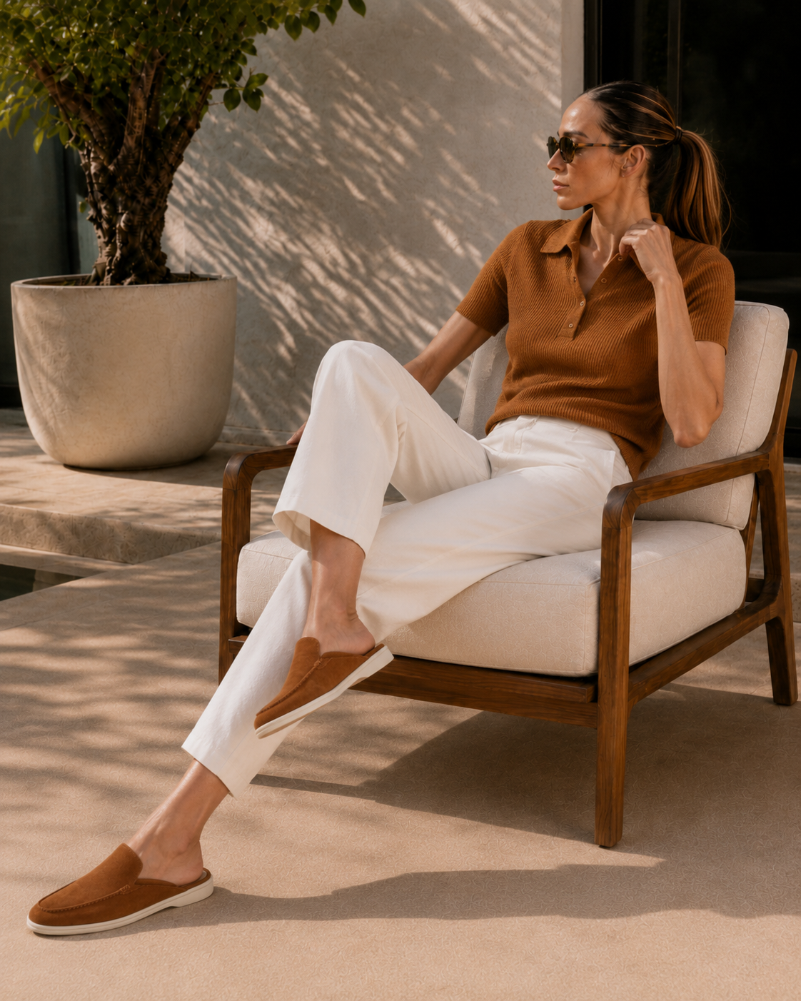 Lady Camel Yacht Slipper
