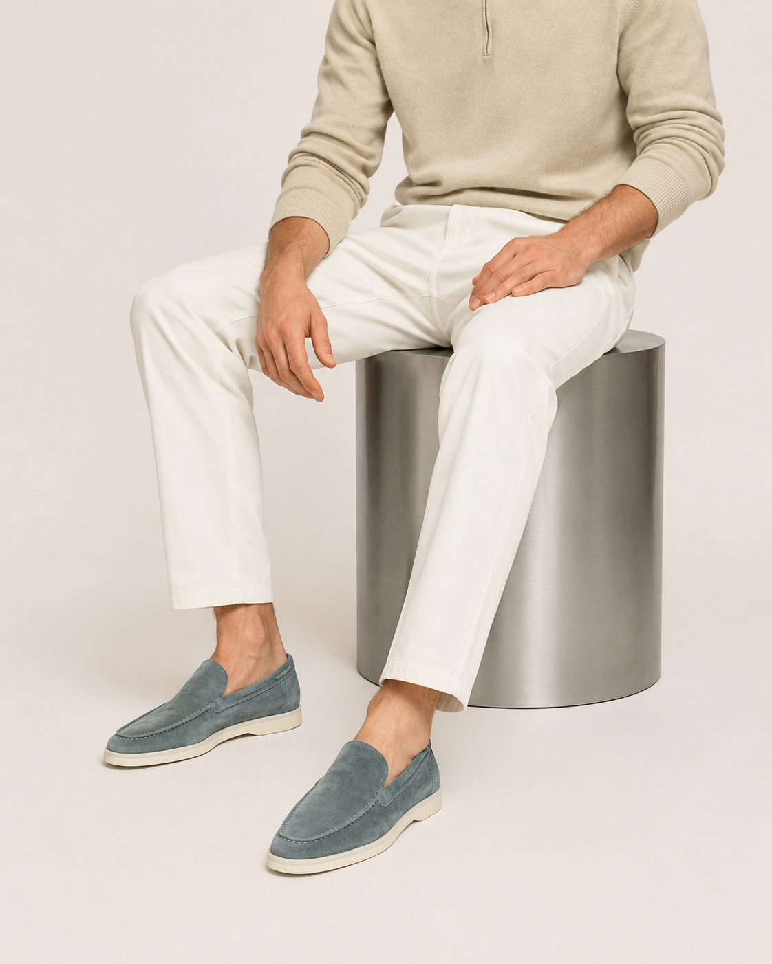 Classic Moreno Loafer Dusty Blue
