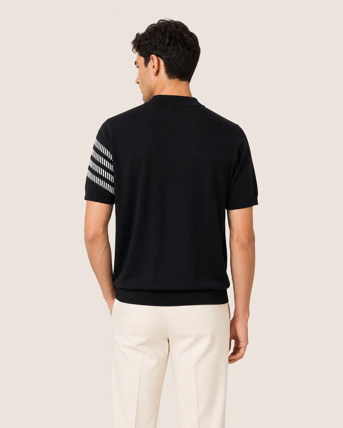 Black Nocturne Knit Tee