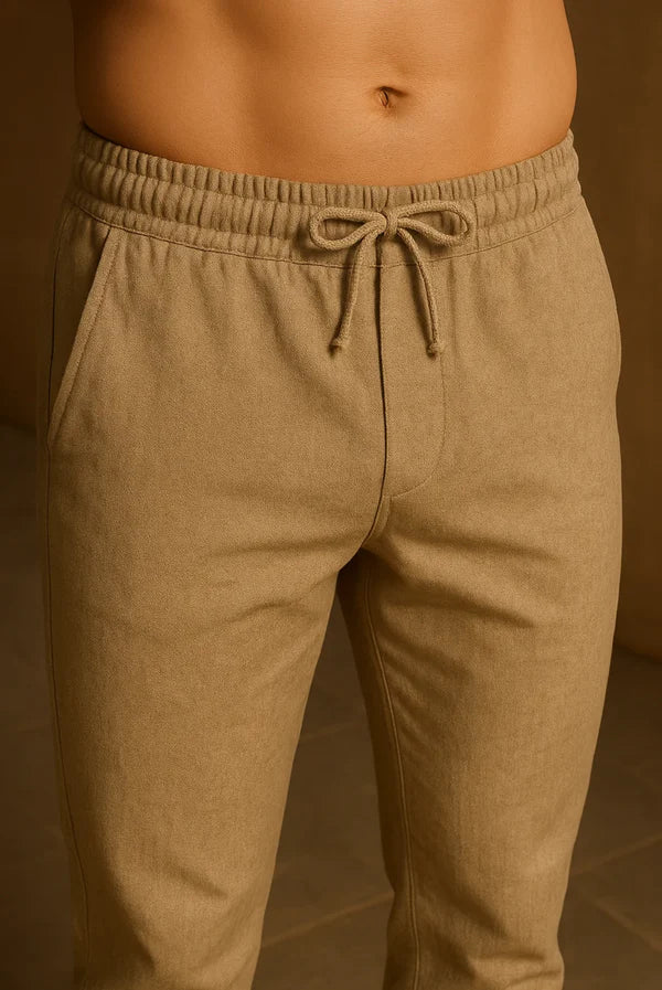 Olive Linen Trouser