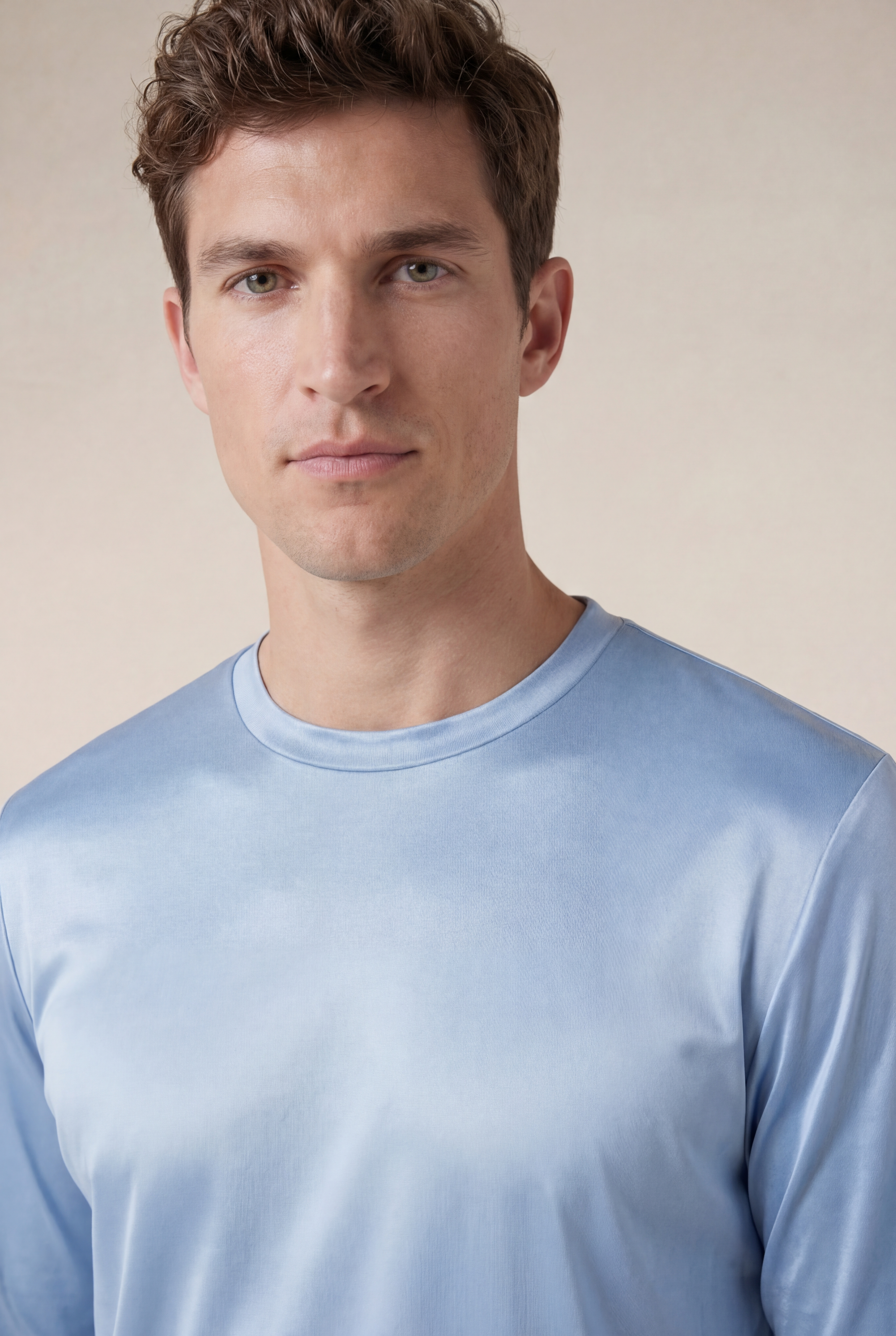 Moreno Long Sleeve Tee Baby Blue
