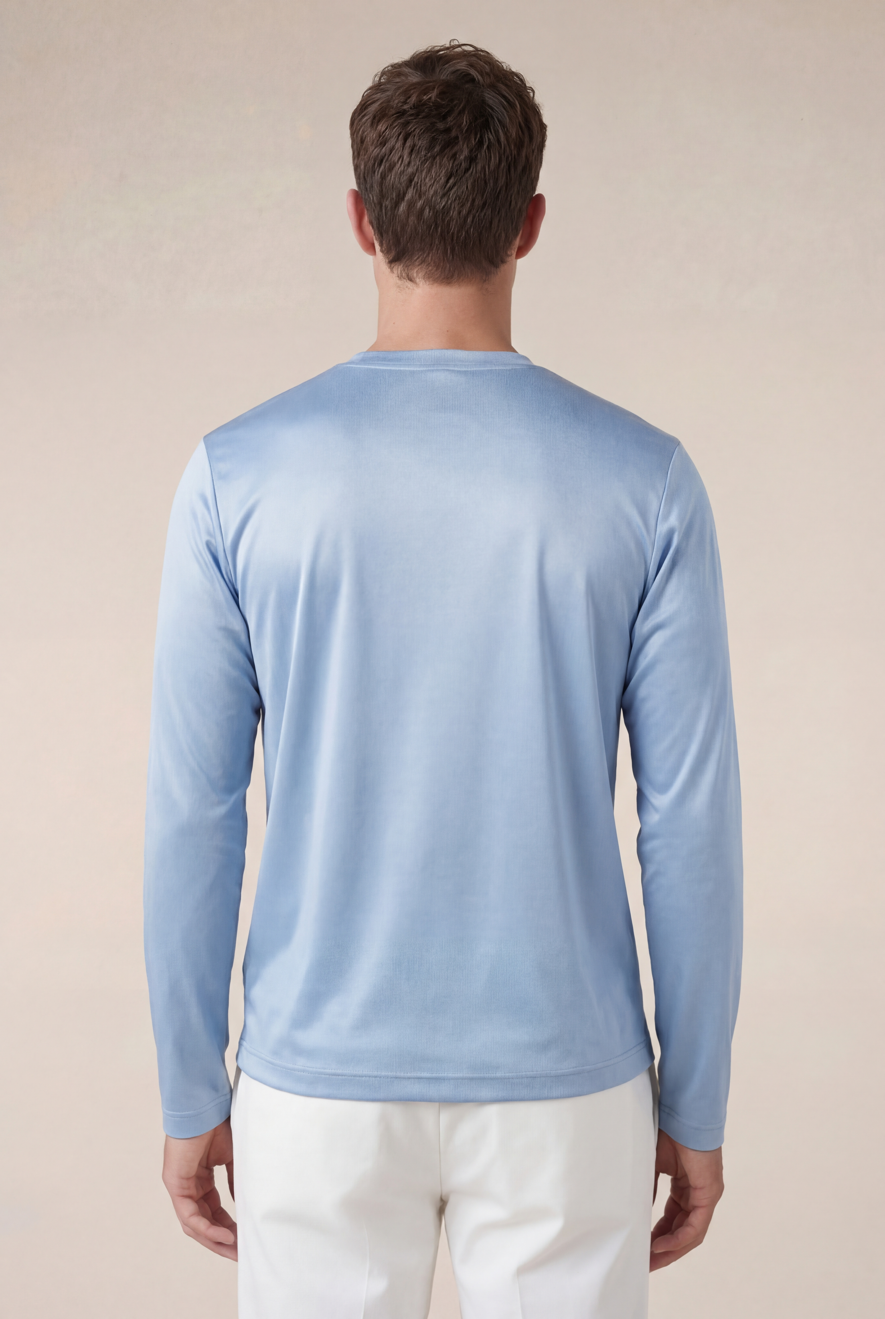 Moreno Long Sleeve Tee Baby Blue