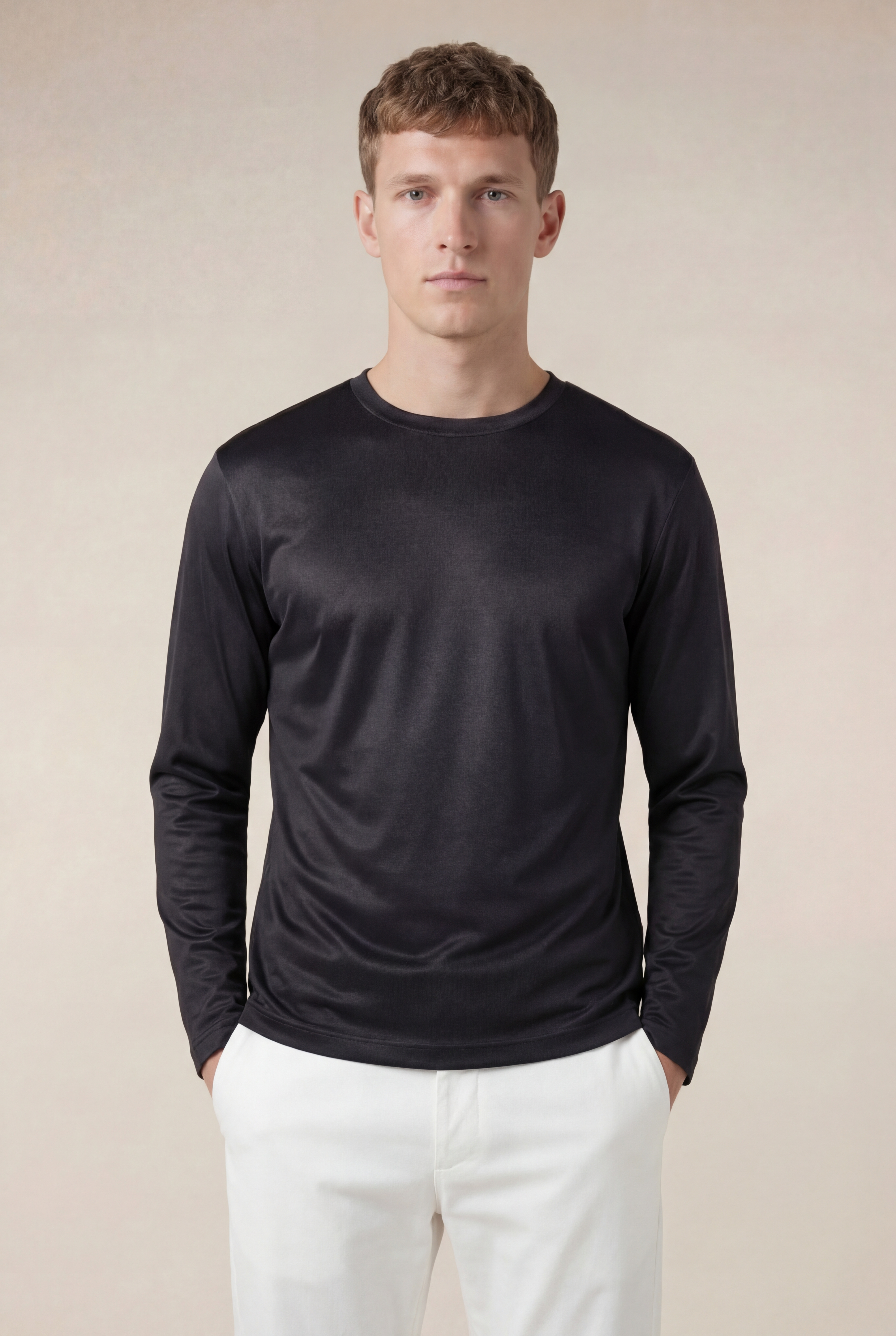 Moreno Long Sleeve Tee Black