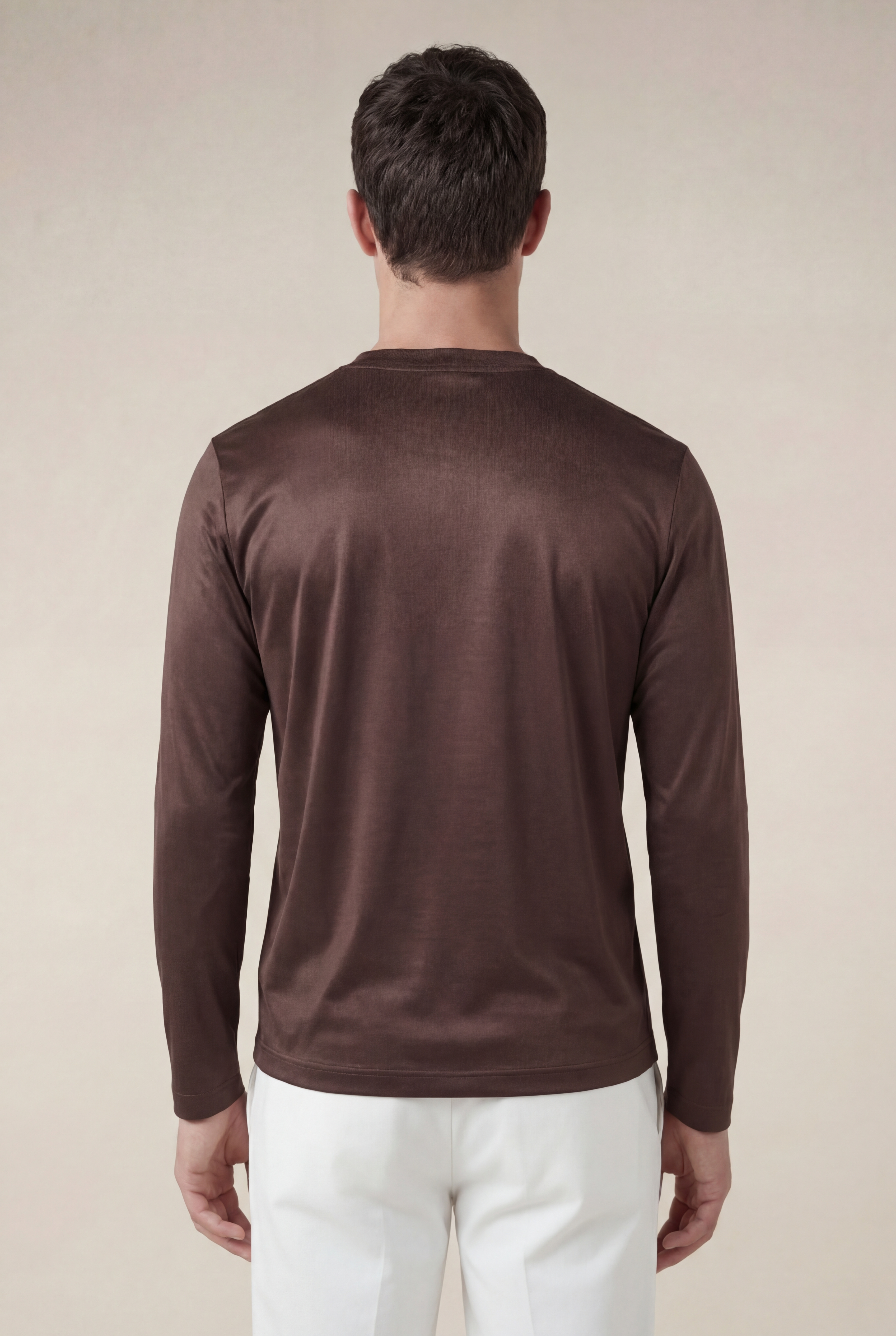 Moreno Long Sleeve Tee Brown
