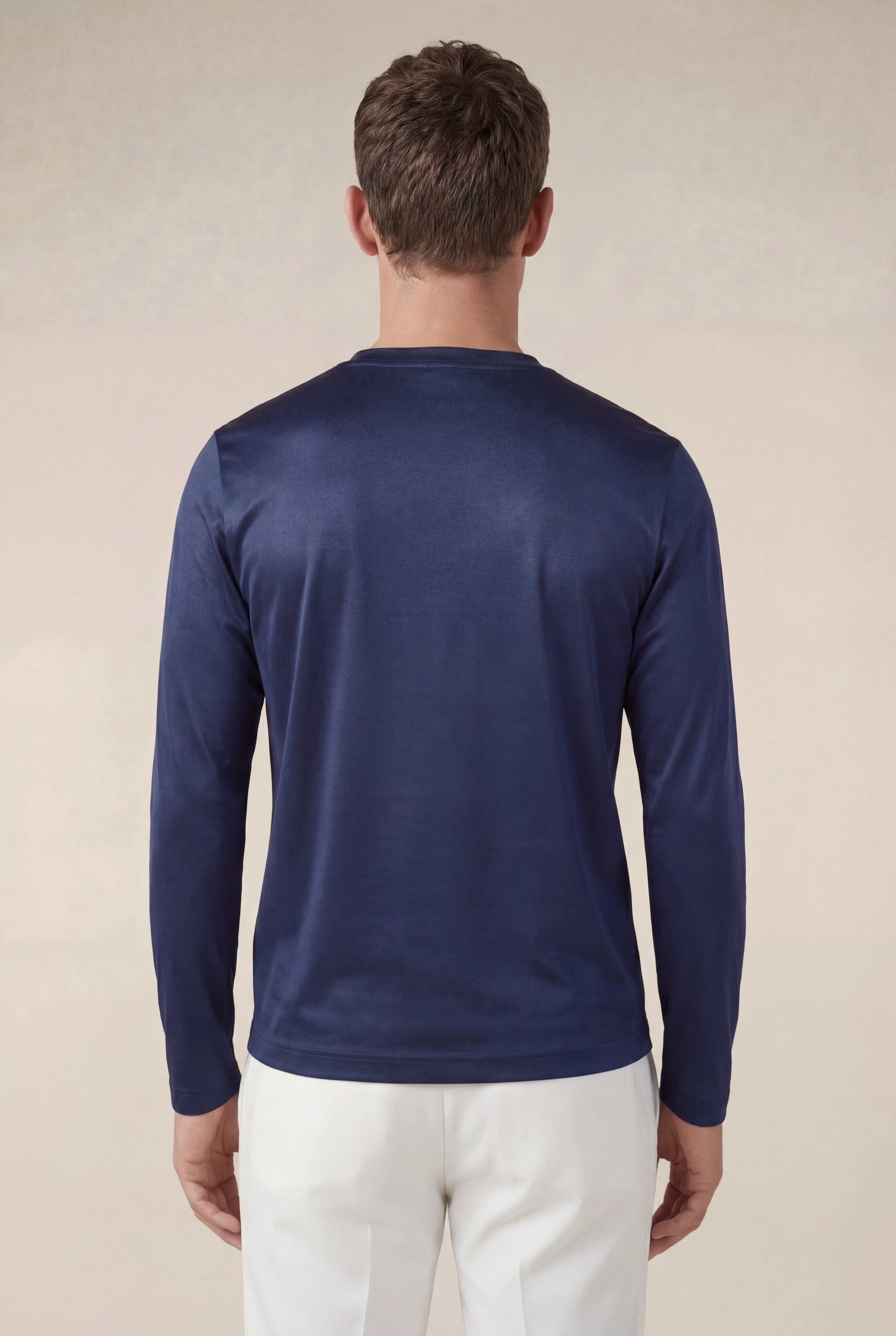 Moreno Long Sleeve Tee Navy