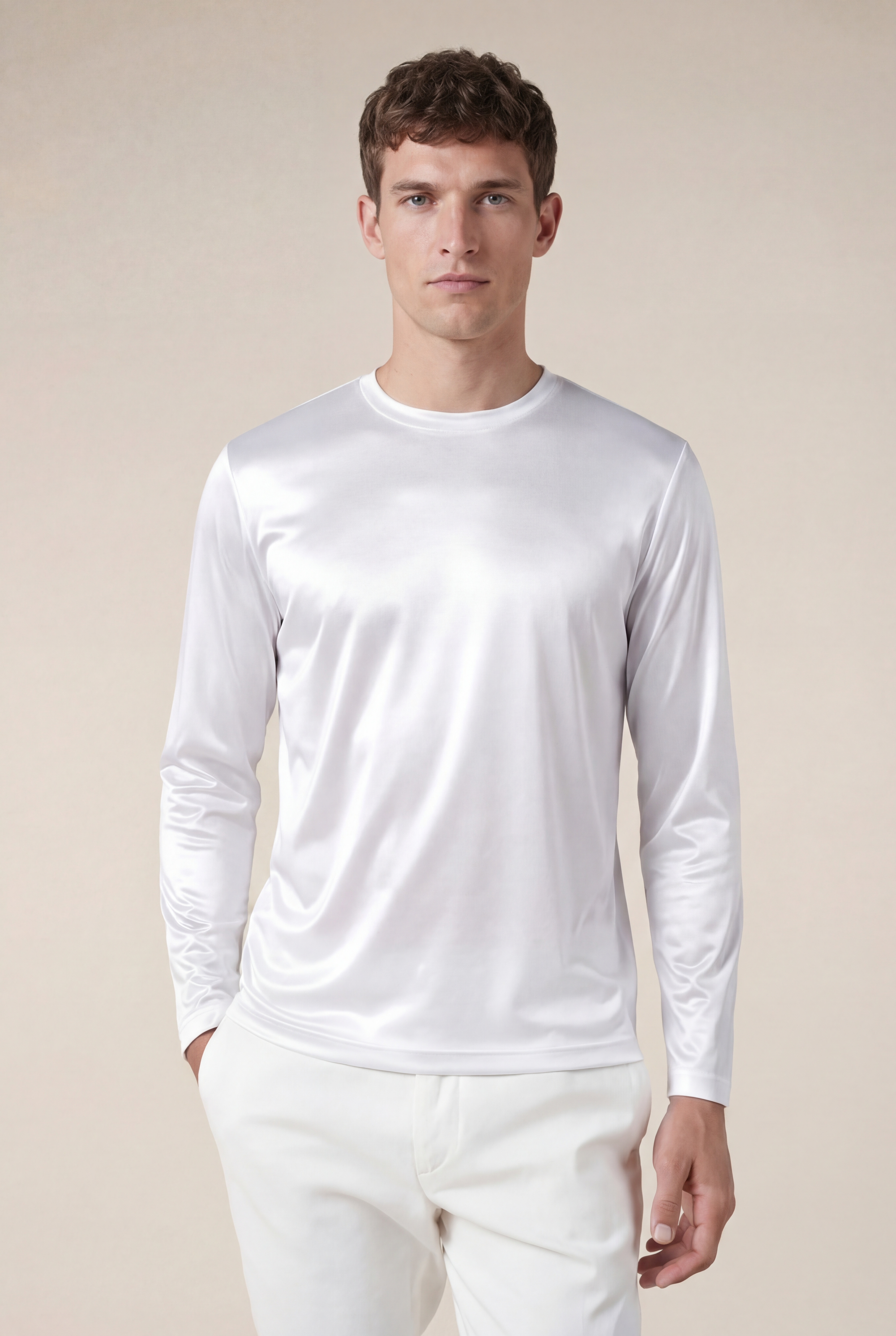 Moreno Long Sleeve Tee White