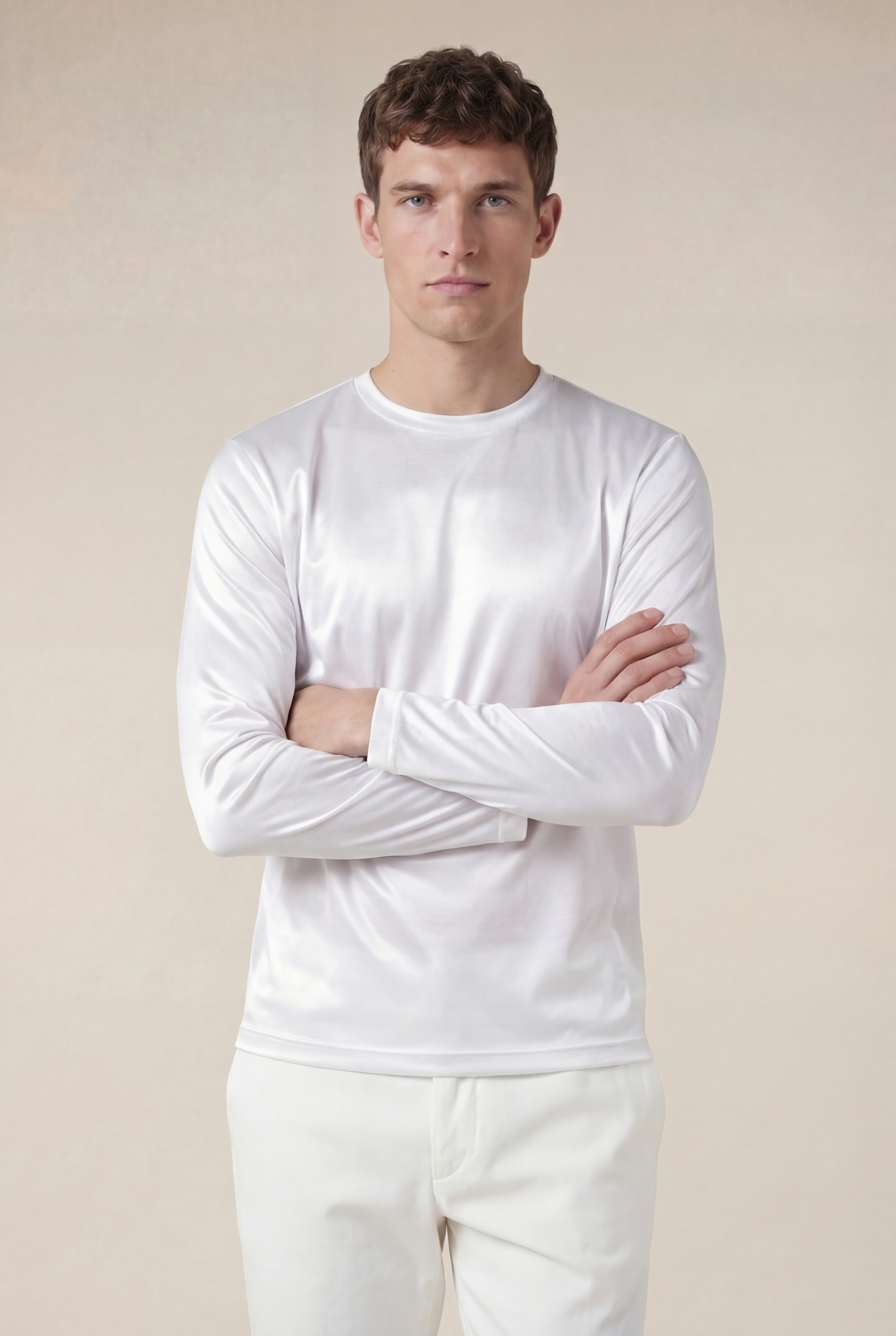 Moreno Long Sleeve Tee White