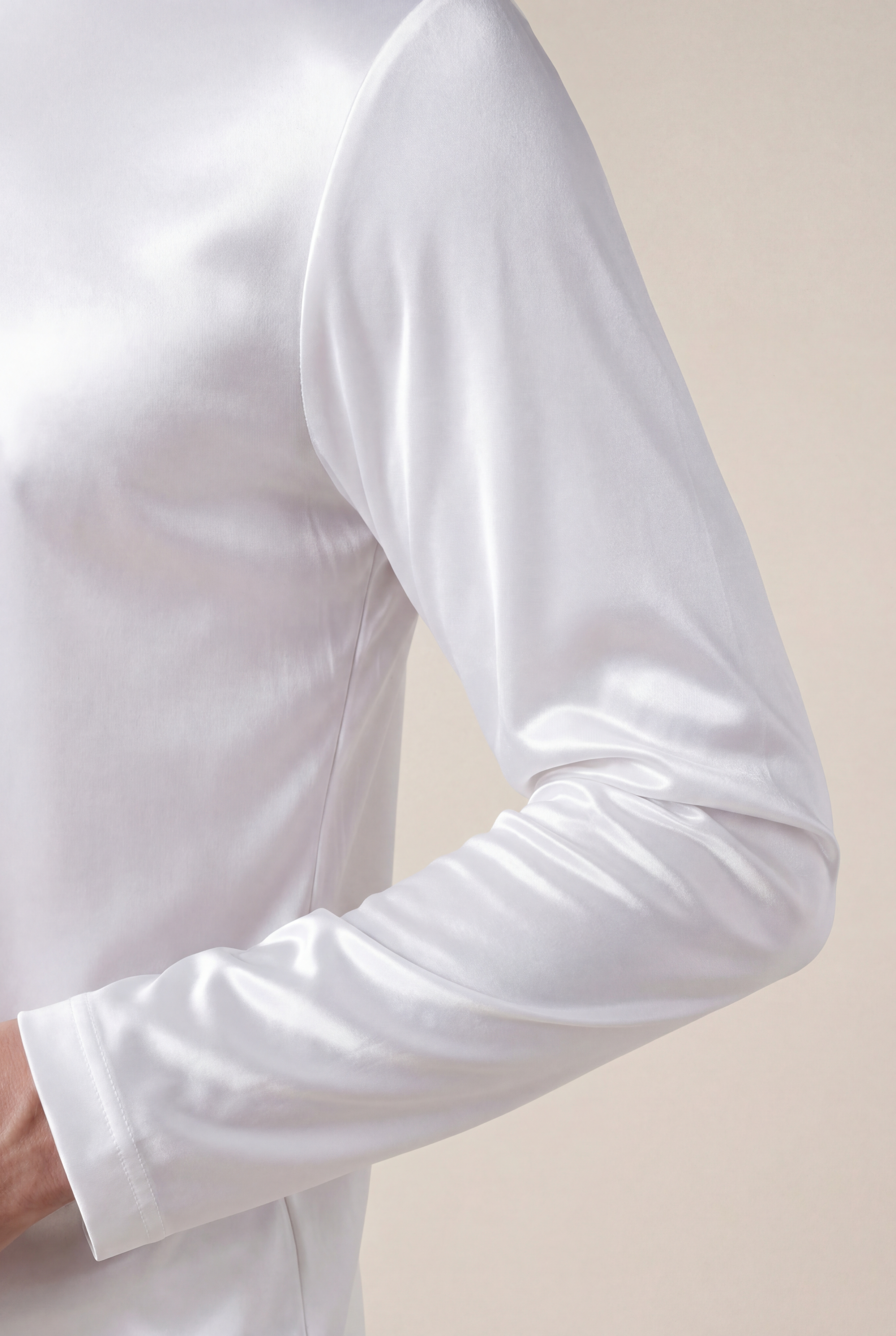 Moreno Long Sleeve Tee White