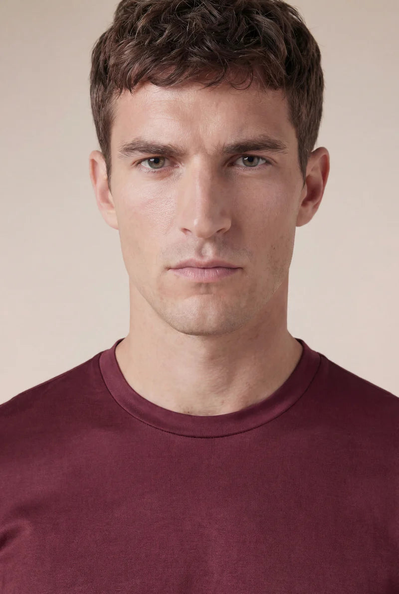 Moreno Short Sleeve Tee Burgundy