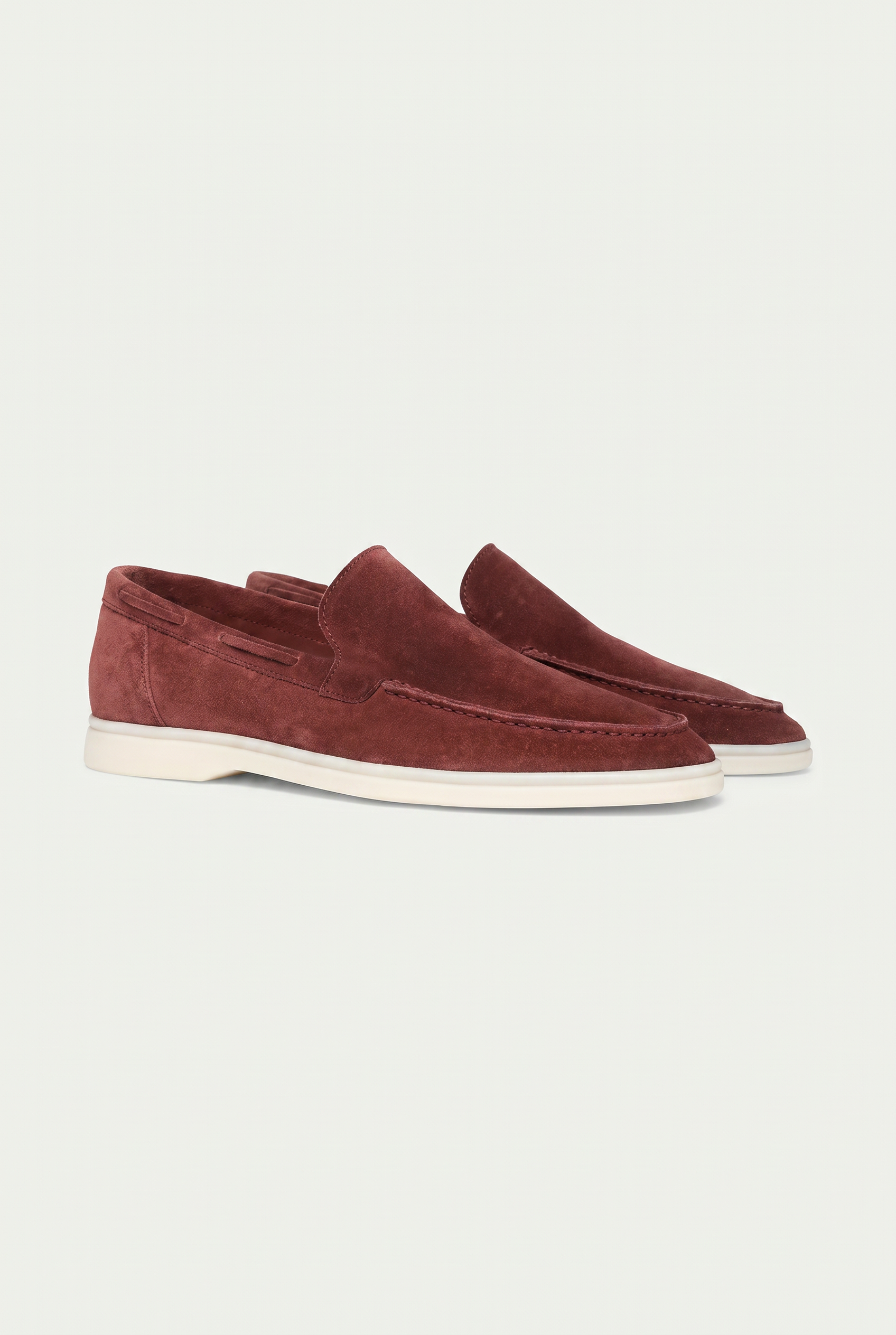 Moreno Classic Suède Loafer Burgundy