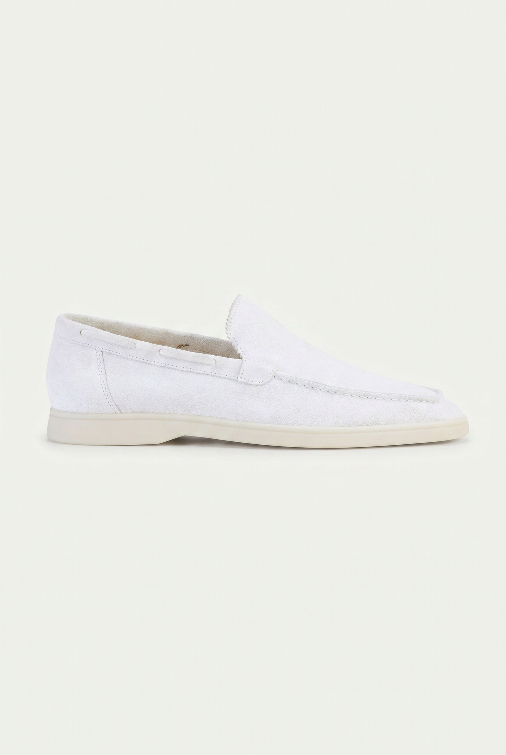 Moreno Classic Suède Loafer White