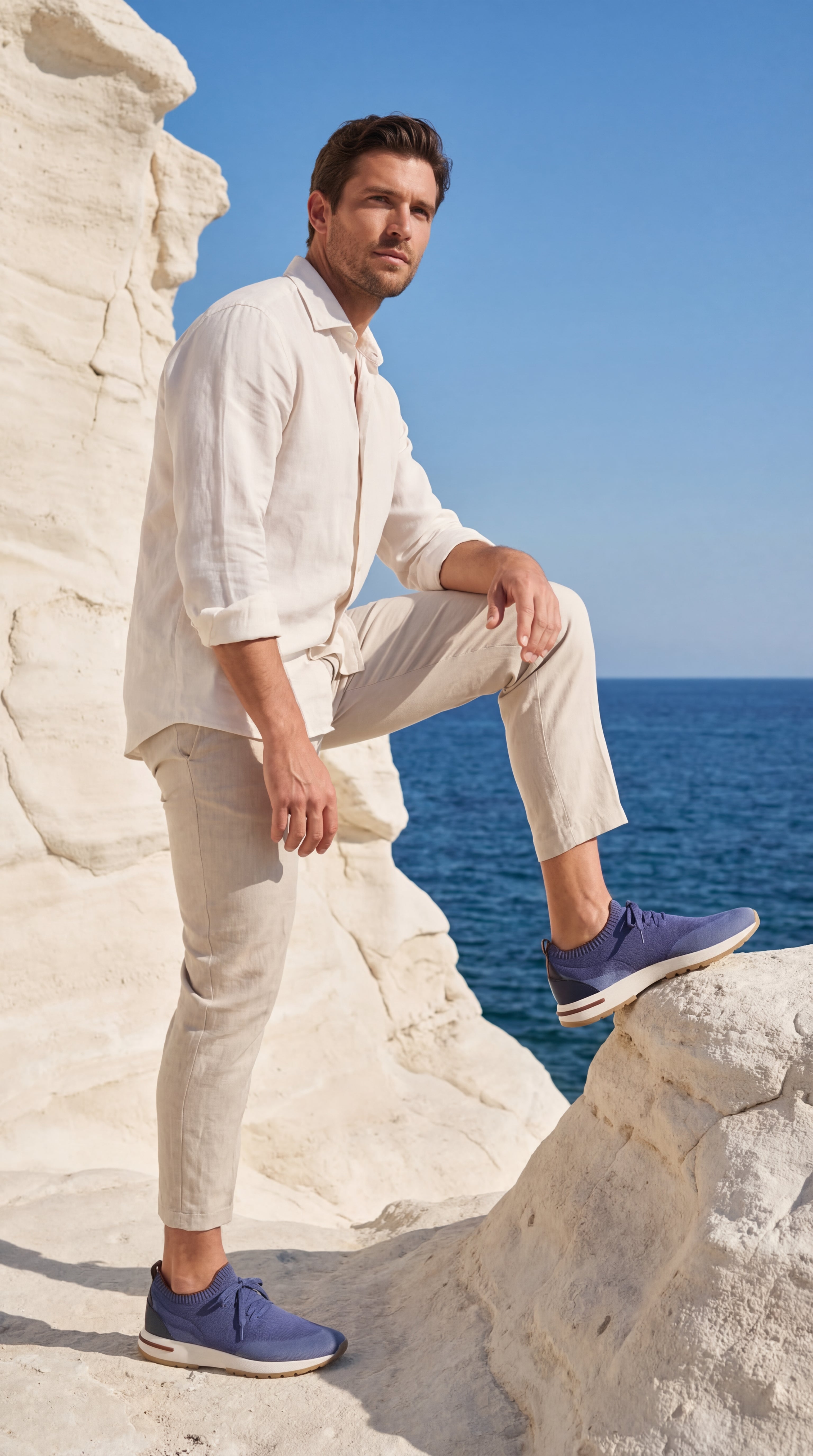 Moreno Mesh Slip-On Blue/Light Blue