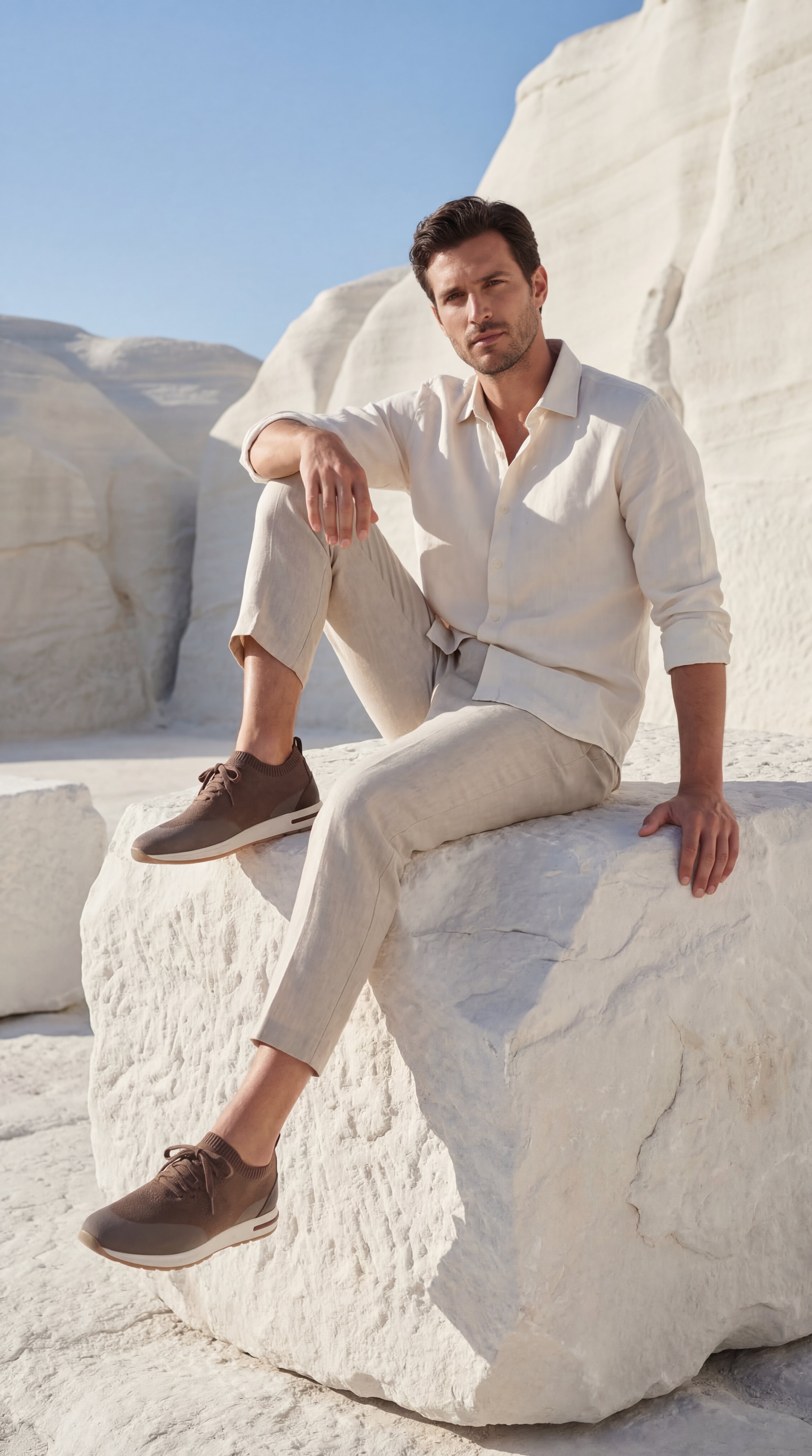 Moreno Mesh Slip-On Brown