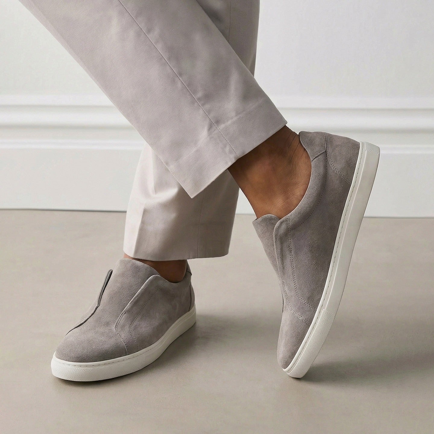Monaco Suede Sneaker Grey