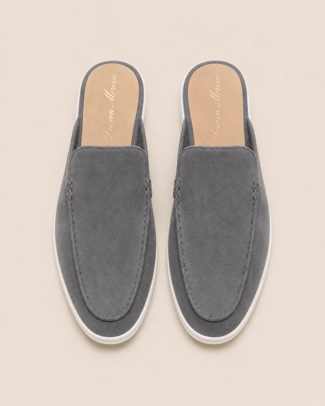 Classic Suede Mule Dark Grey