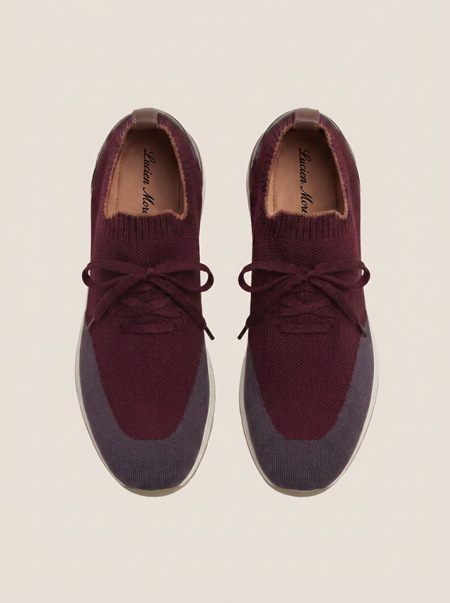 Moreno Mesh Slip-On Burgundy