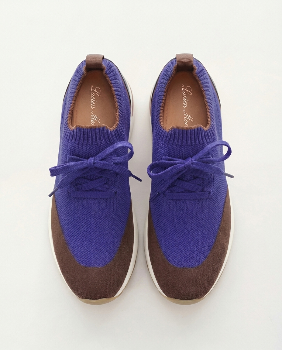 Moreno Mesh Slip-On Blue/Brown
