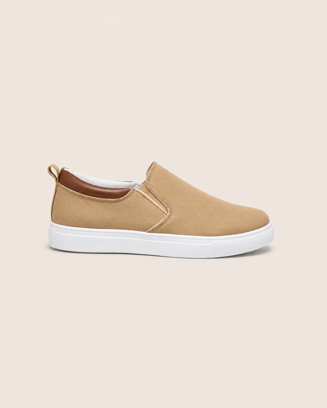 Men's Canvas Slip-On Shoes – Desert Sand