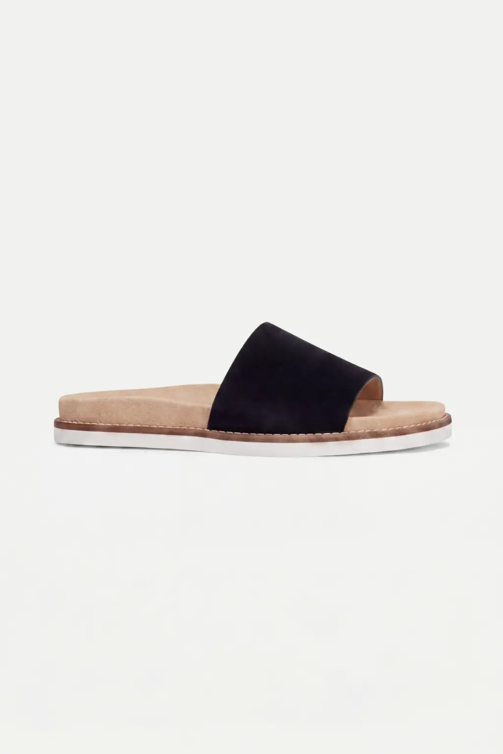 Nervaro Leather Slide Black