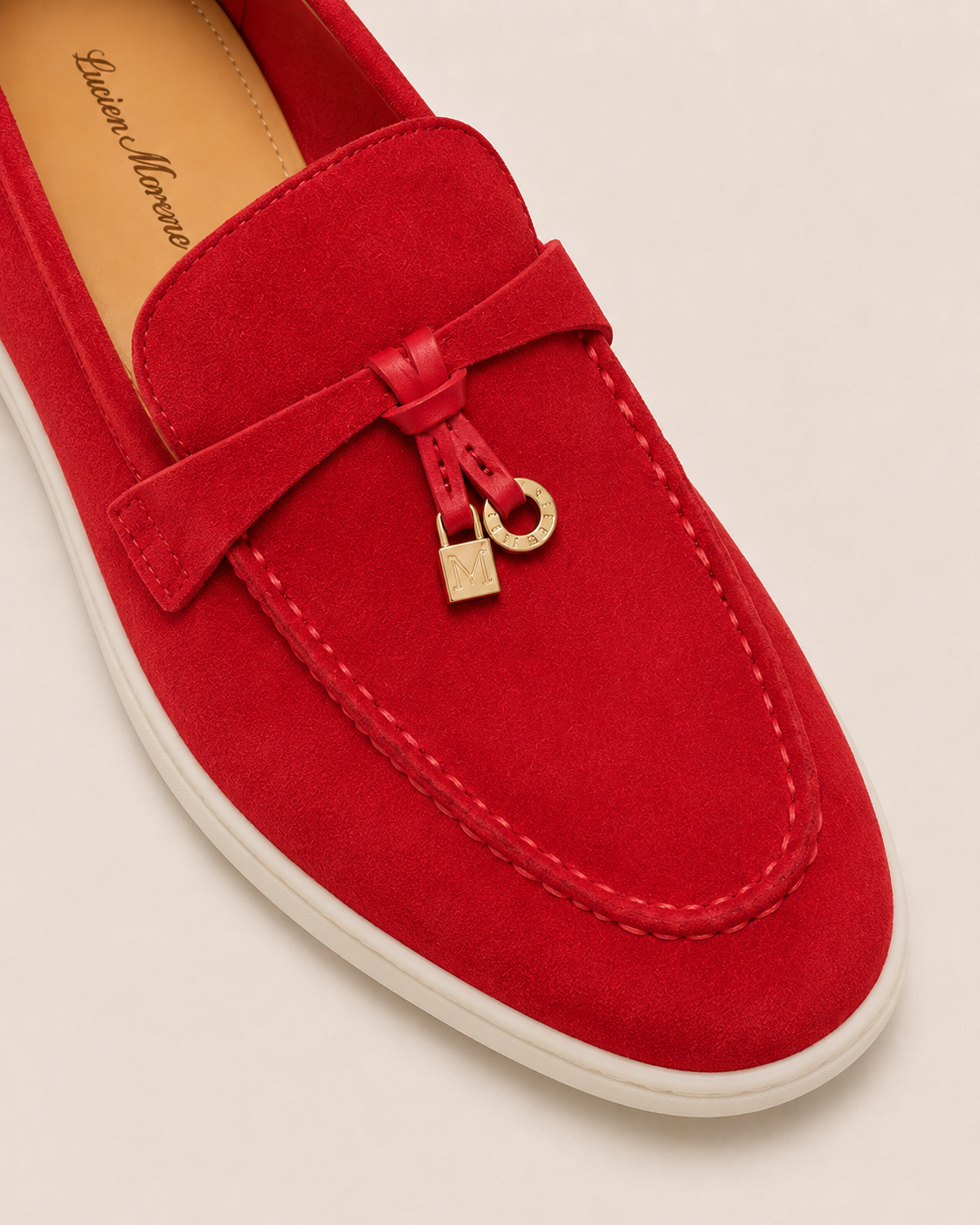 Lady Wine Red Buckle Loafer