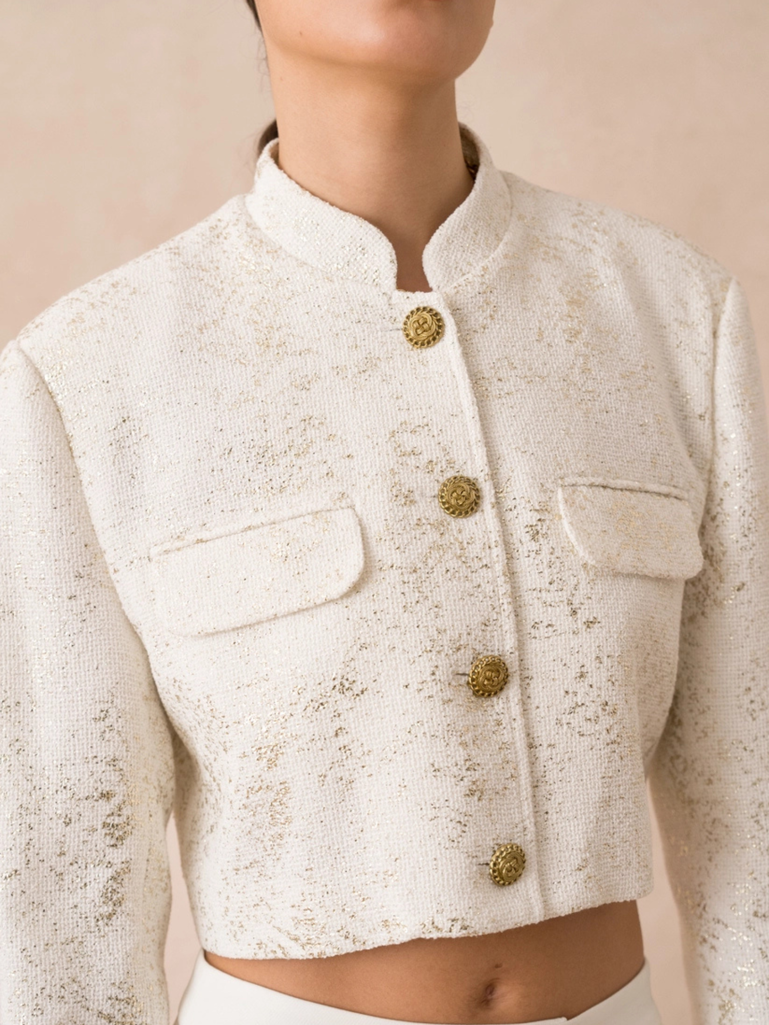 Moreno Ivory Tweed Jacket
