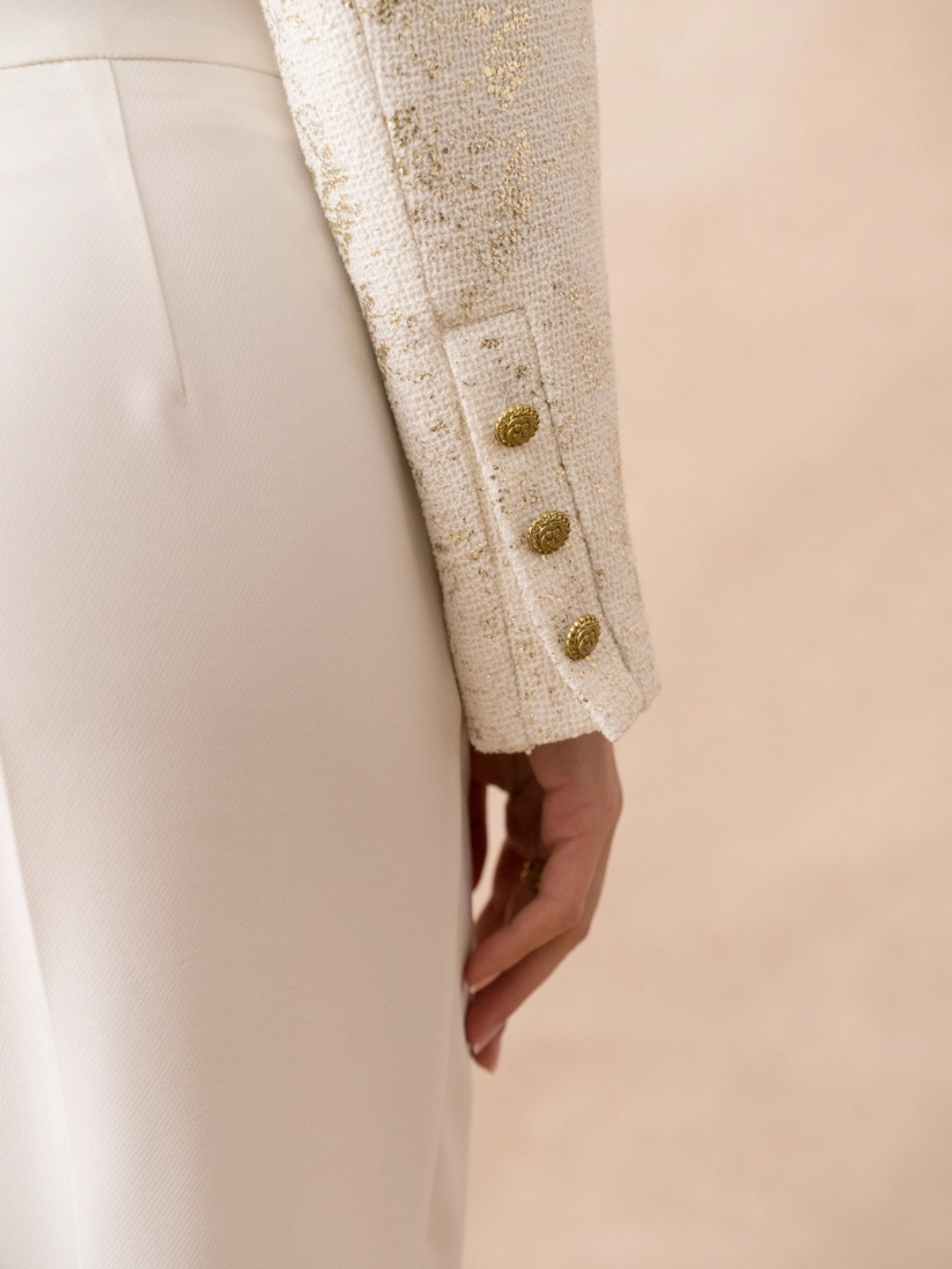 Moreno Ivory Tweed Jacket