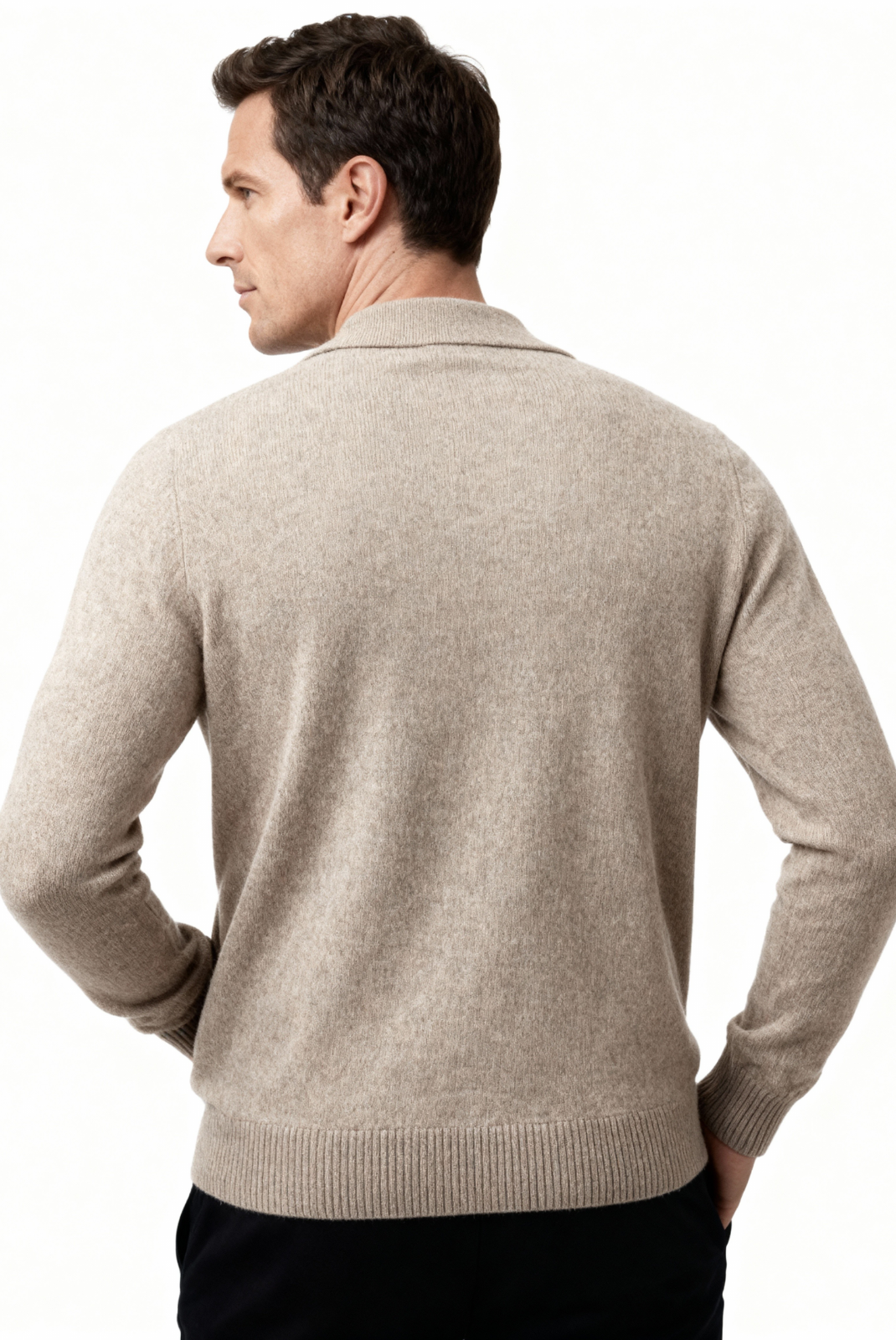 Camel Polo Cardigan