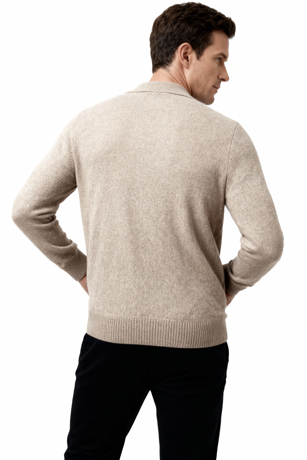 Camel Polo Cardigan