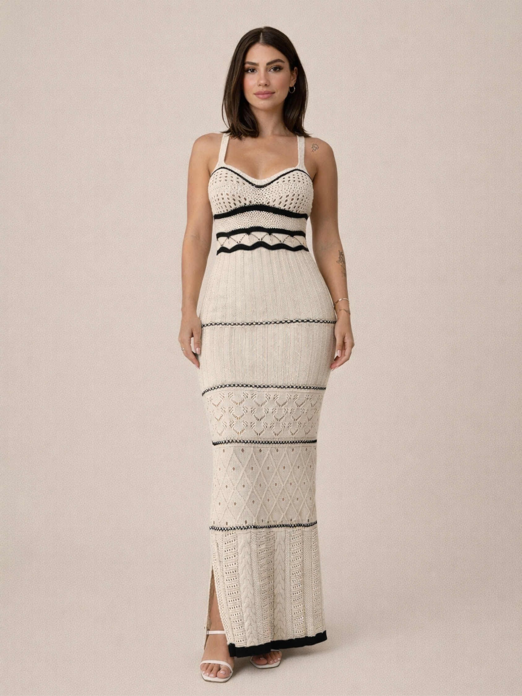 Moreno Noir Knit Maxi Dress