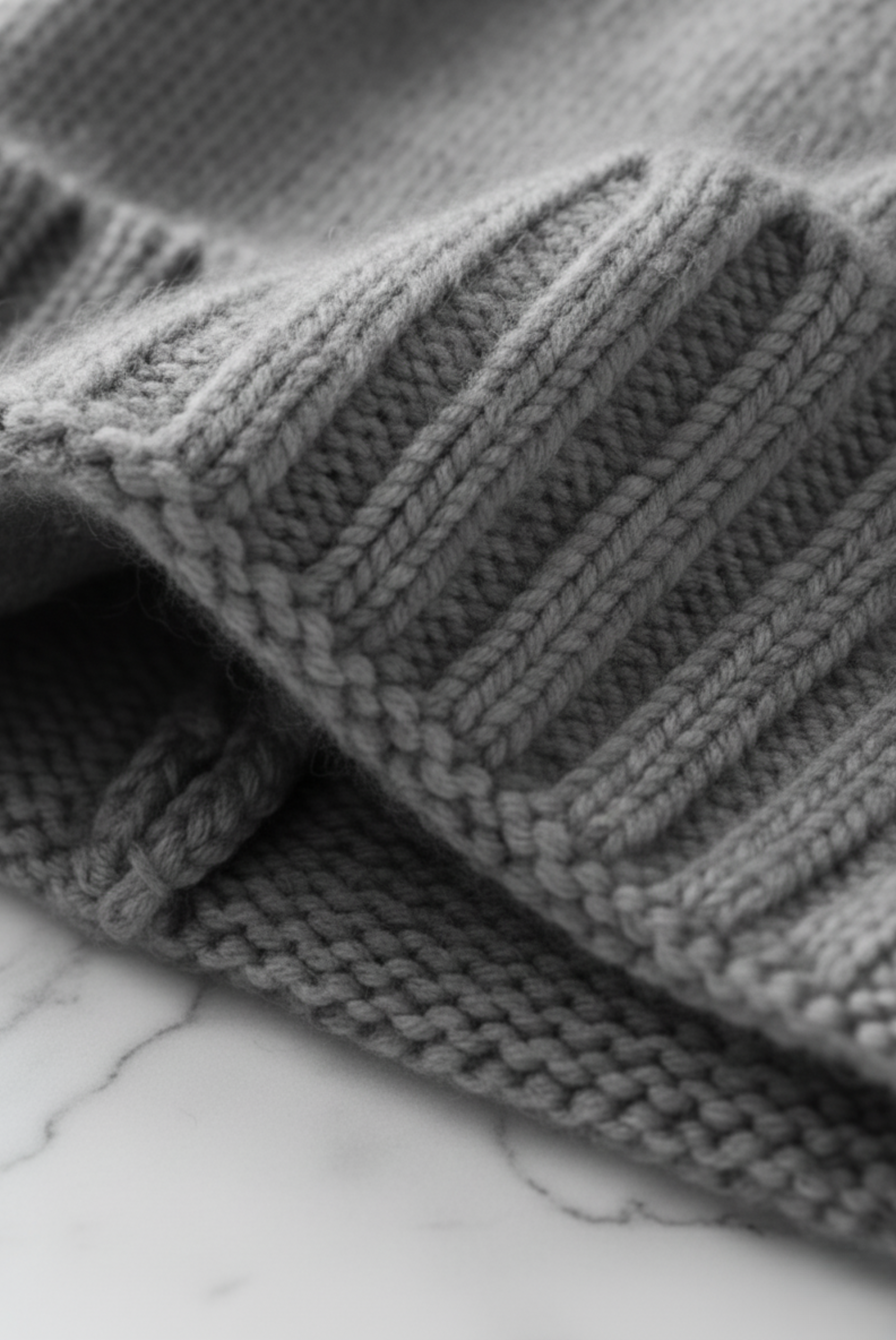 Grey Premium Cashmere Beanie