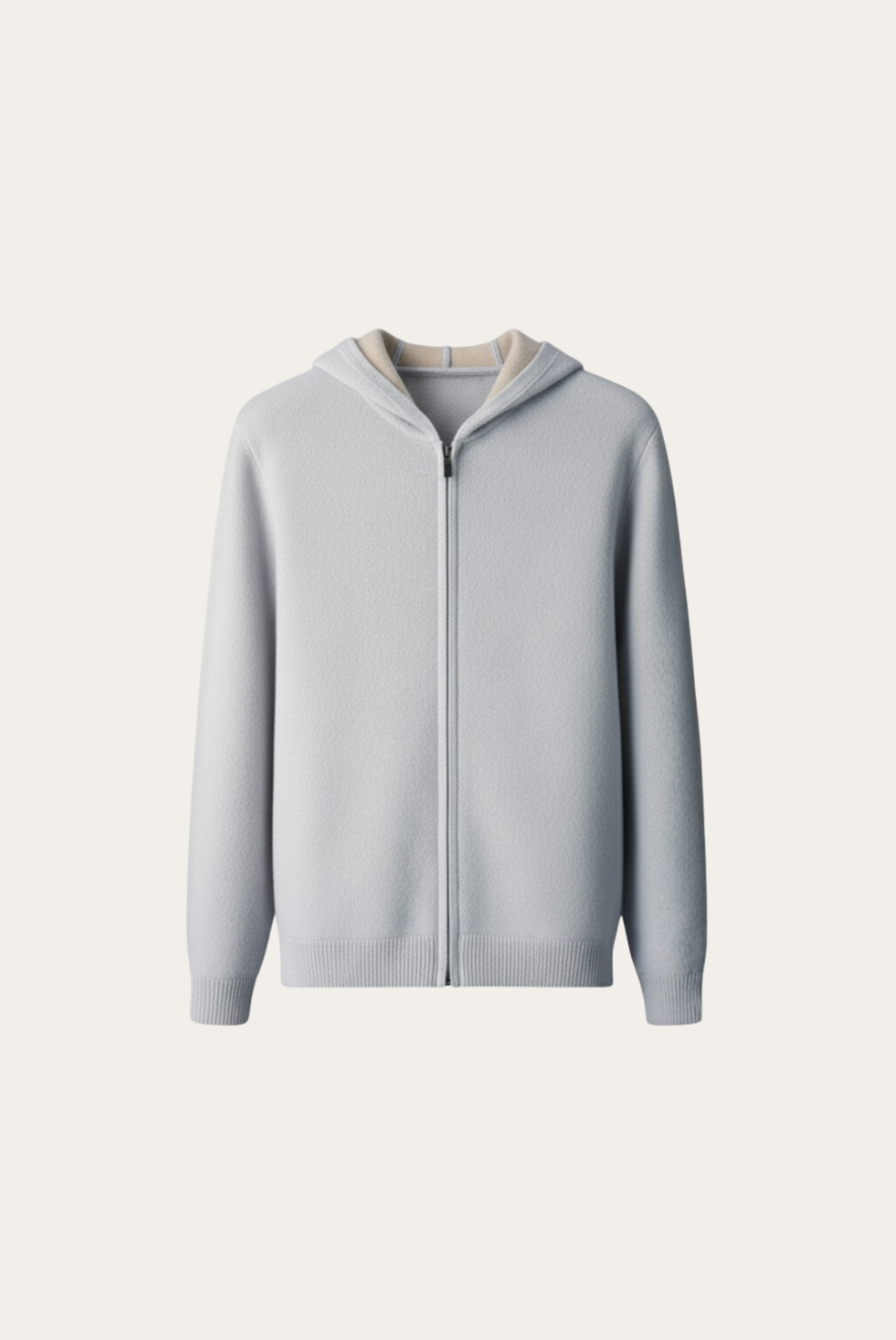 Silver Grey Cashmere Drape Cardigan