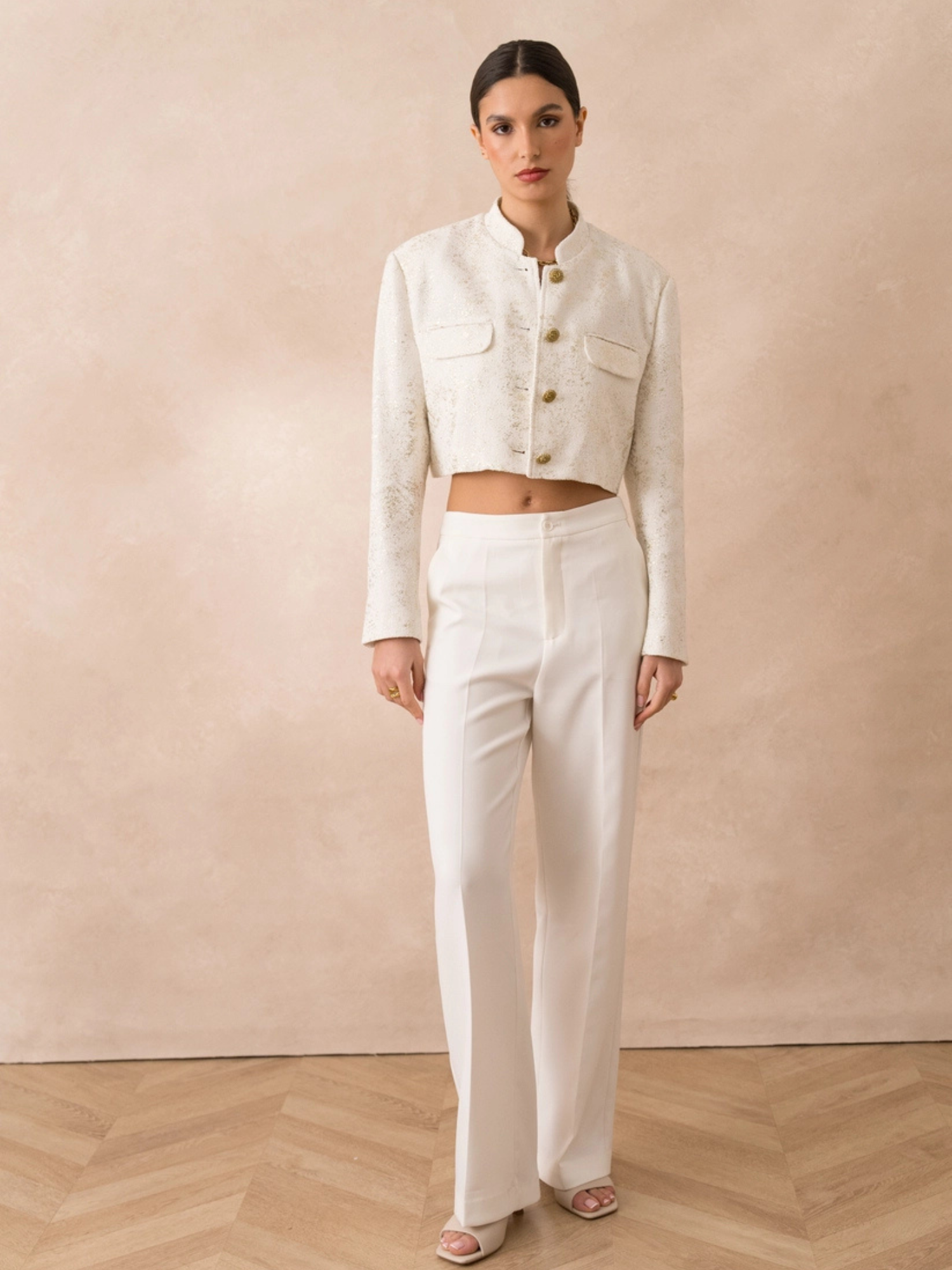 Moreno Ivory Tweed Jacket