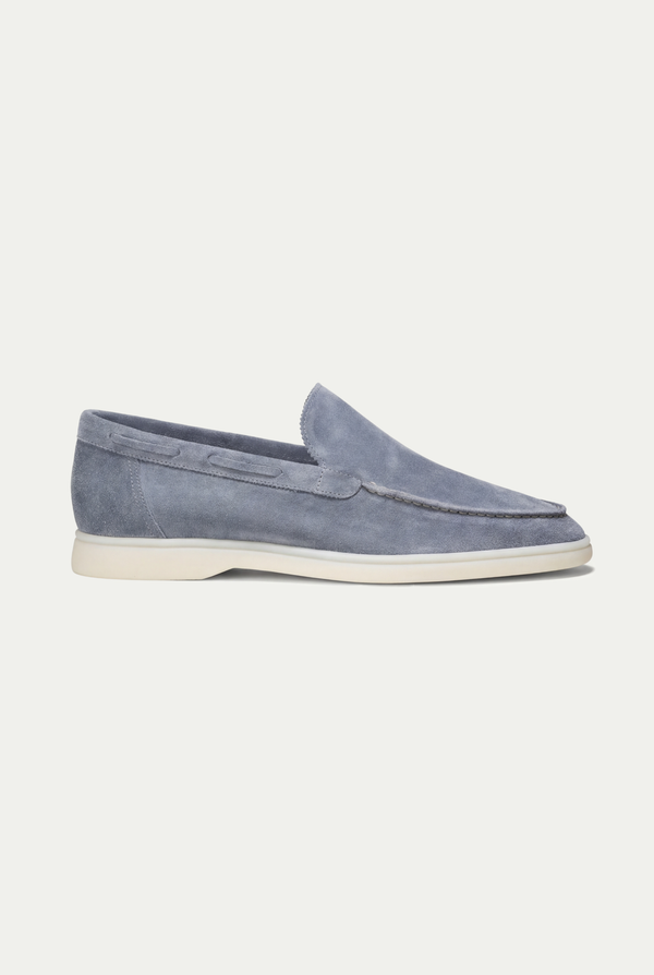 Moreno Classic Suede Loafer Baby Blue