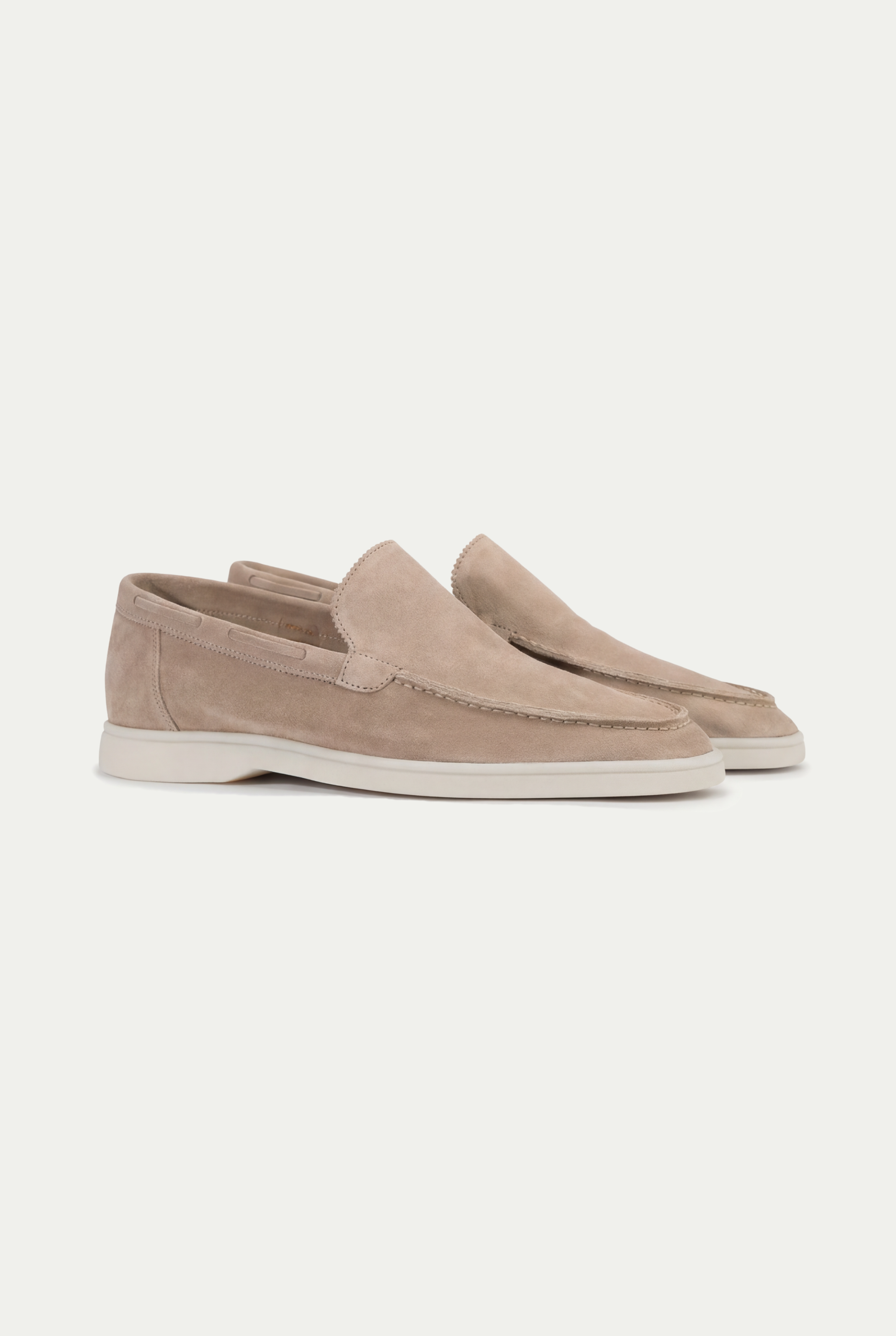 Moreno Classic Suede Loafer Beige