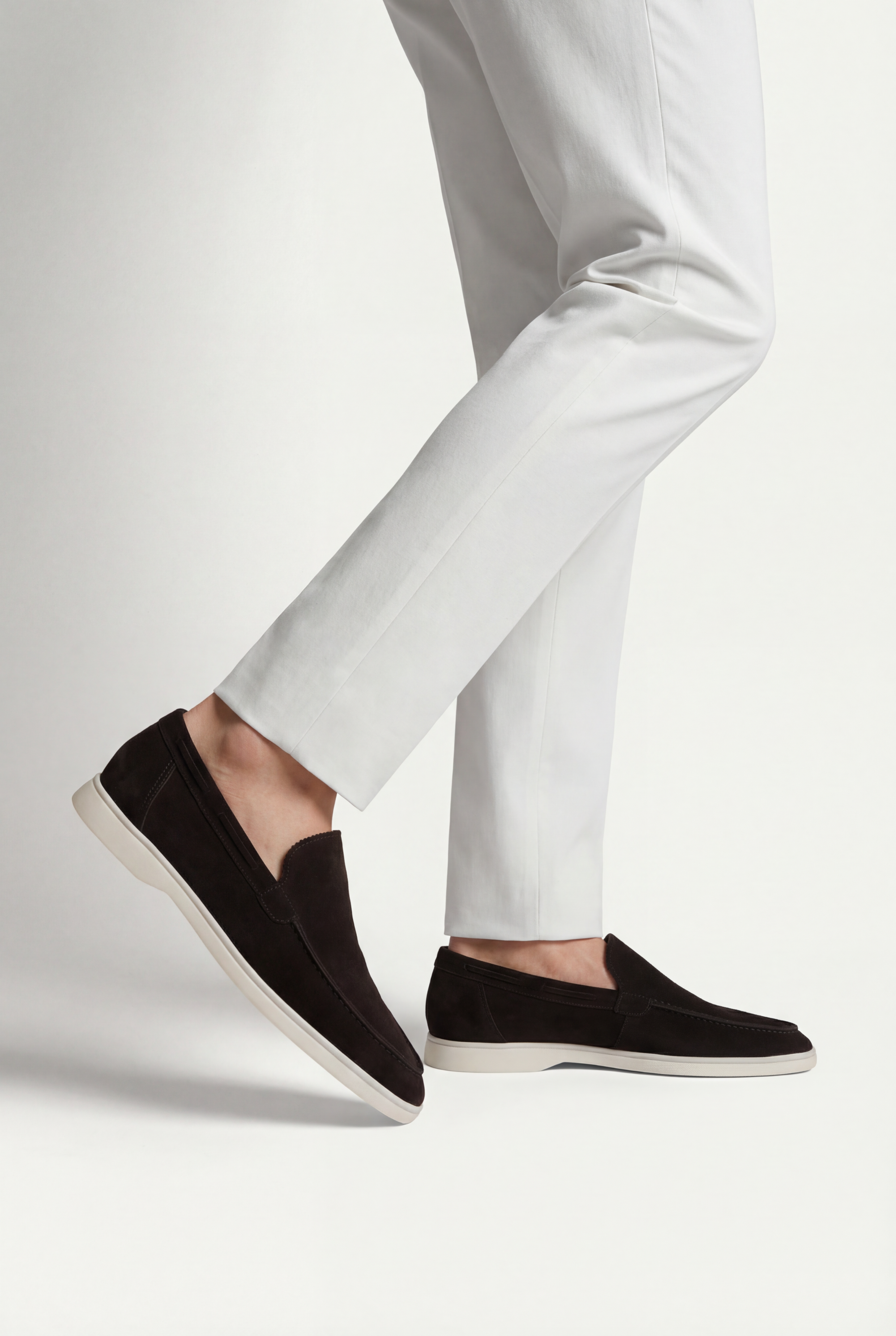 Moreno Classic Suede Loafer Black