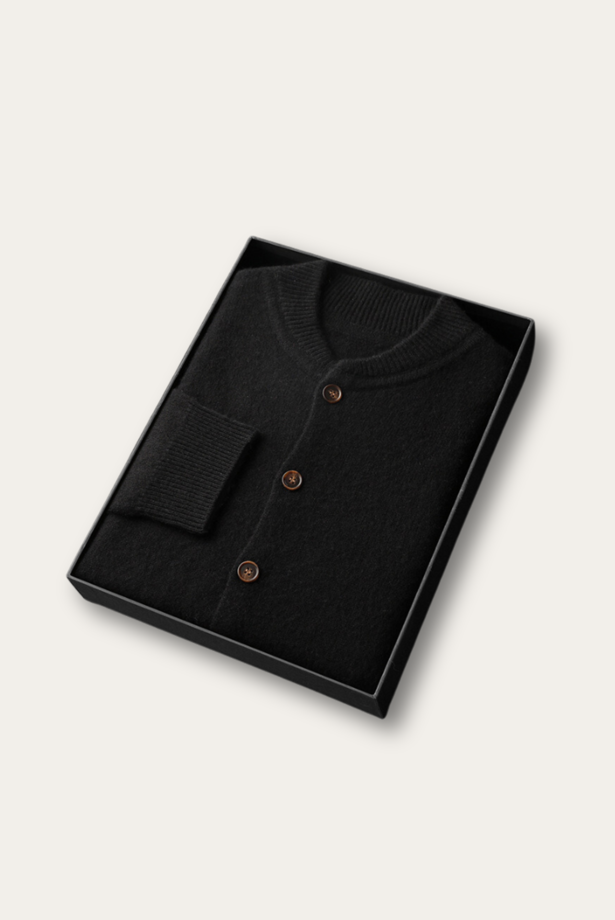 Black Cashmere Cardigan