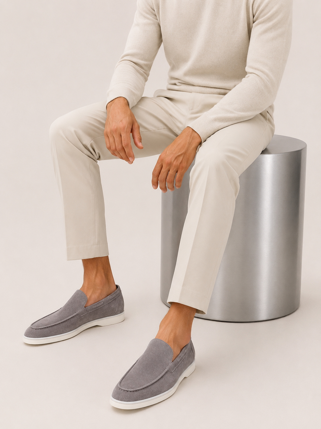 Classic Moreno Loafer Light Grey