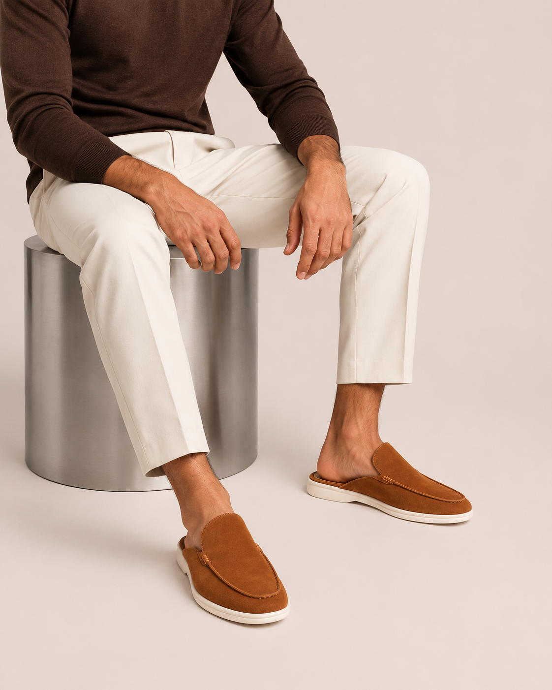 Classic Suede Mule Camel