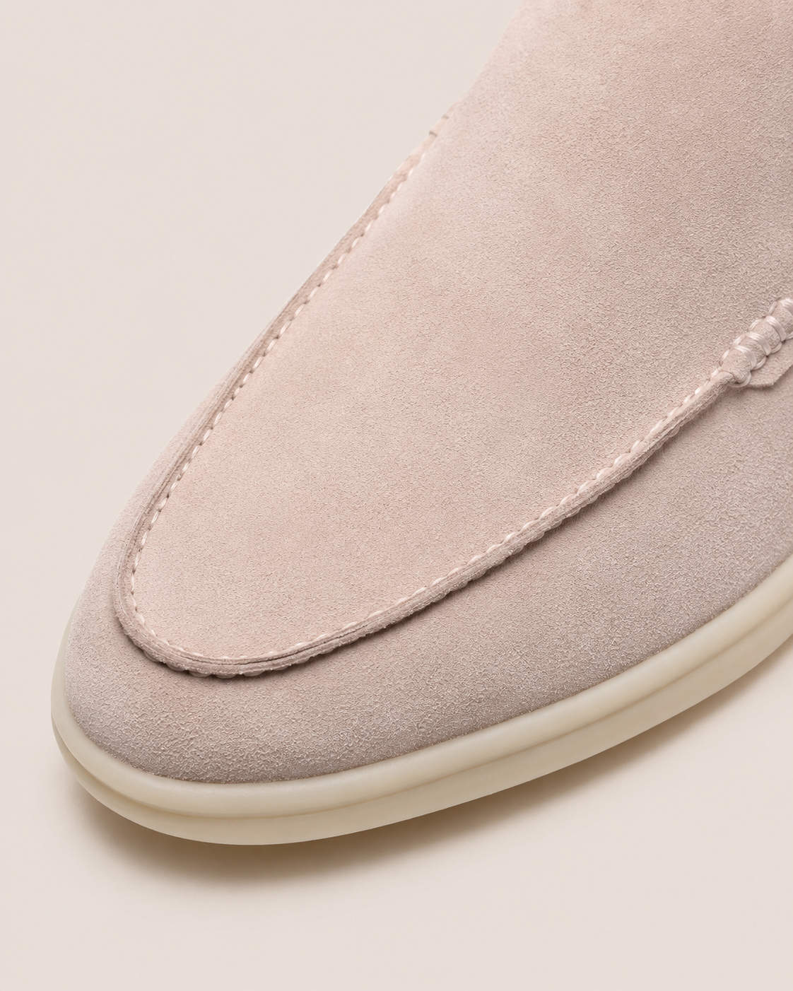 Classic Suede Mule Creamy White