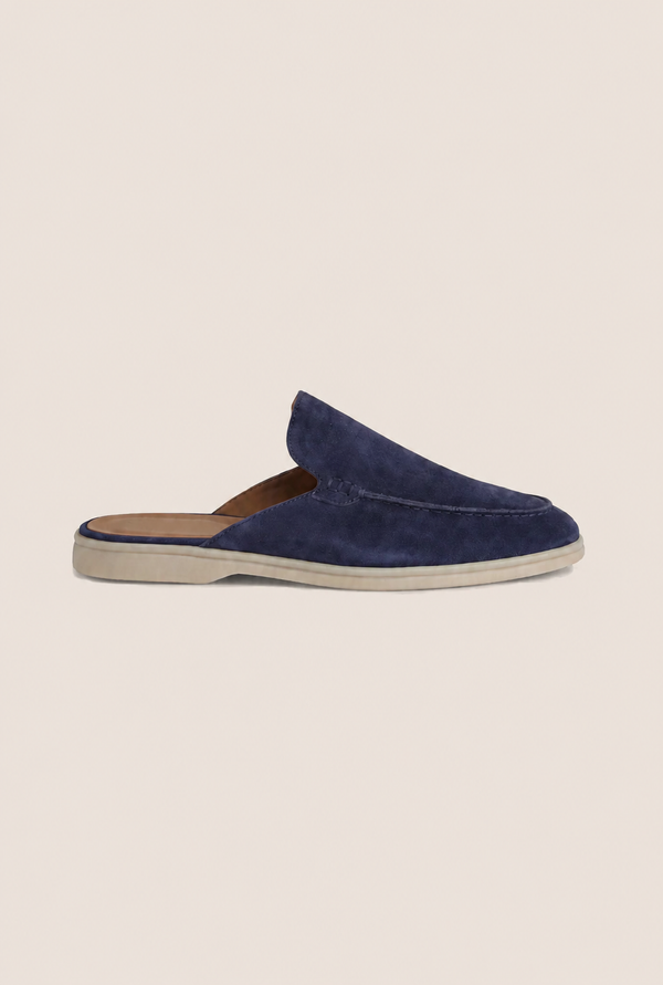 Lady Dark Blue Yacht Slipper