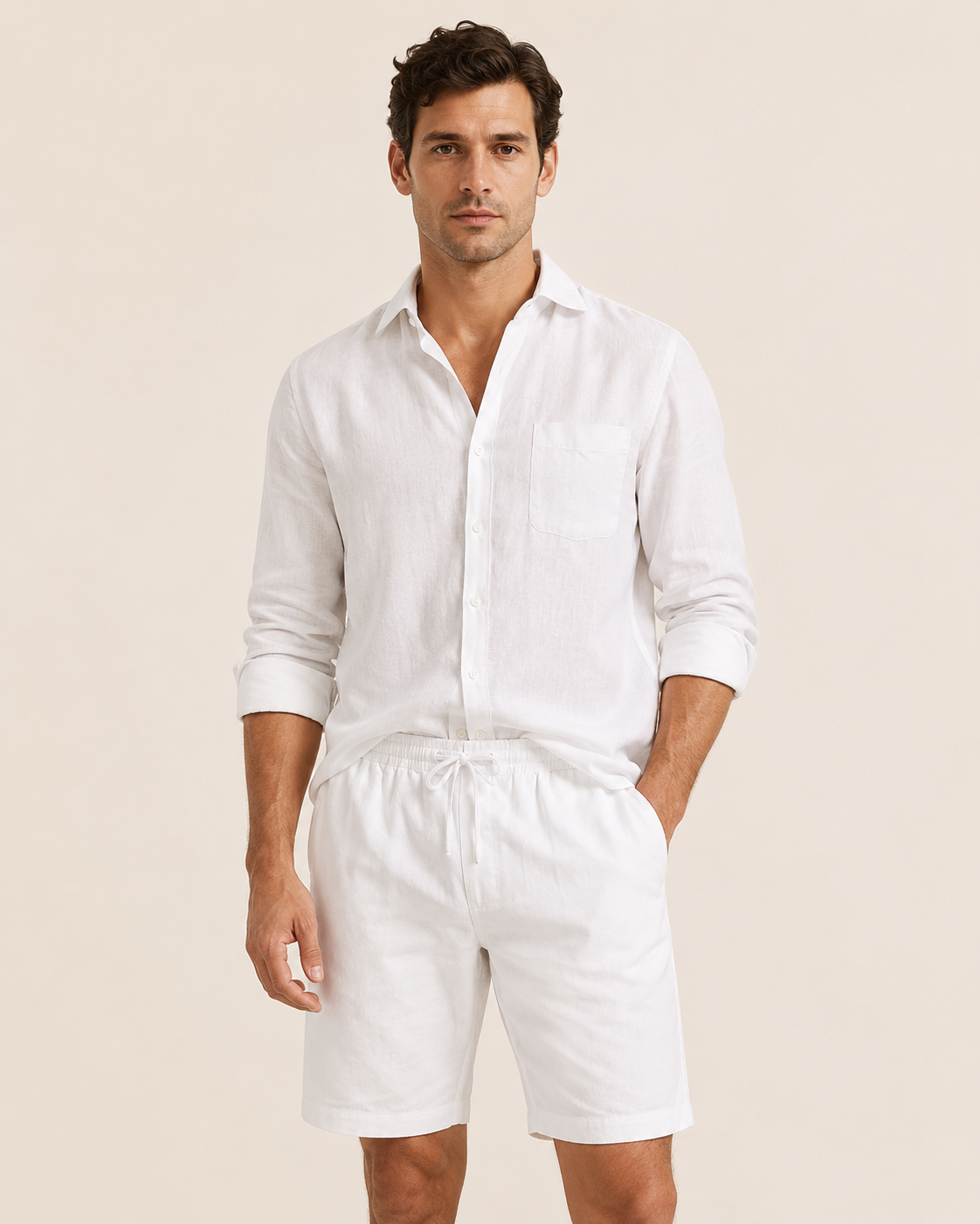 White Riviera Short