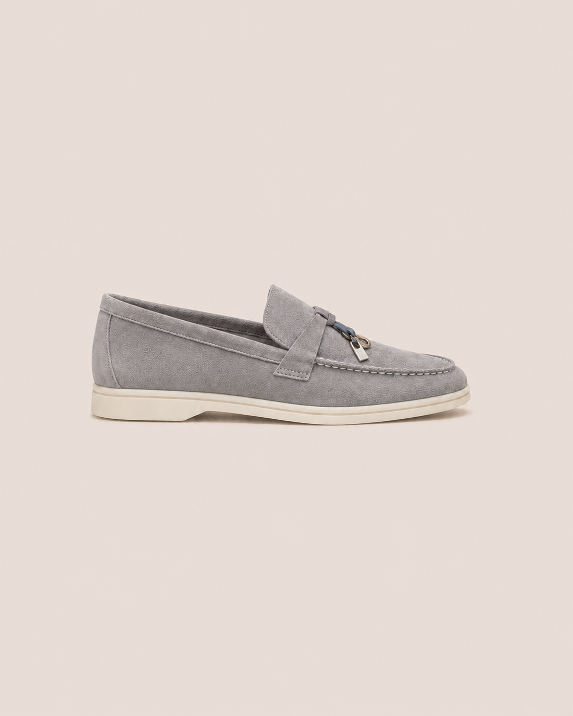 Lady Gray Buckle Loafer