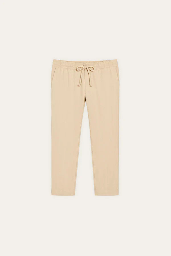 Oatmeal Linen Trouser