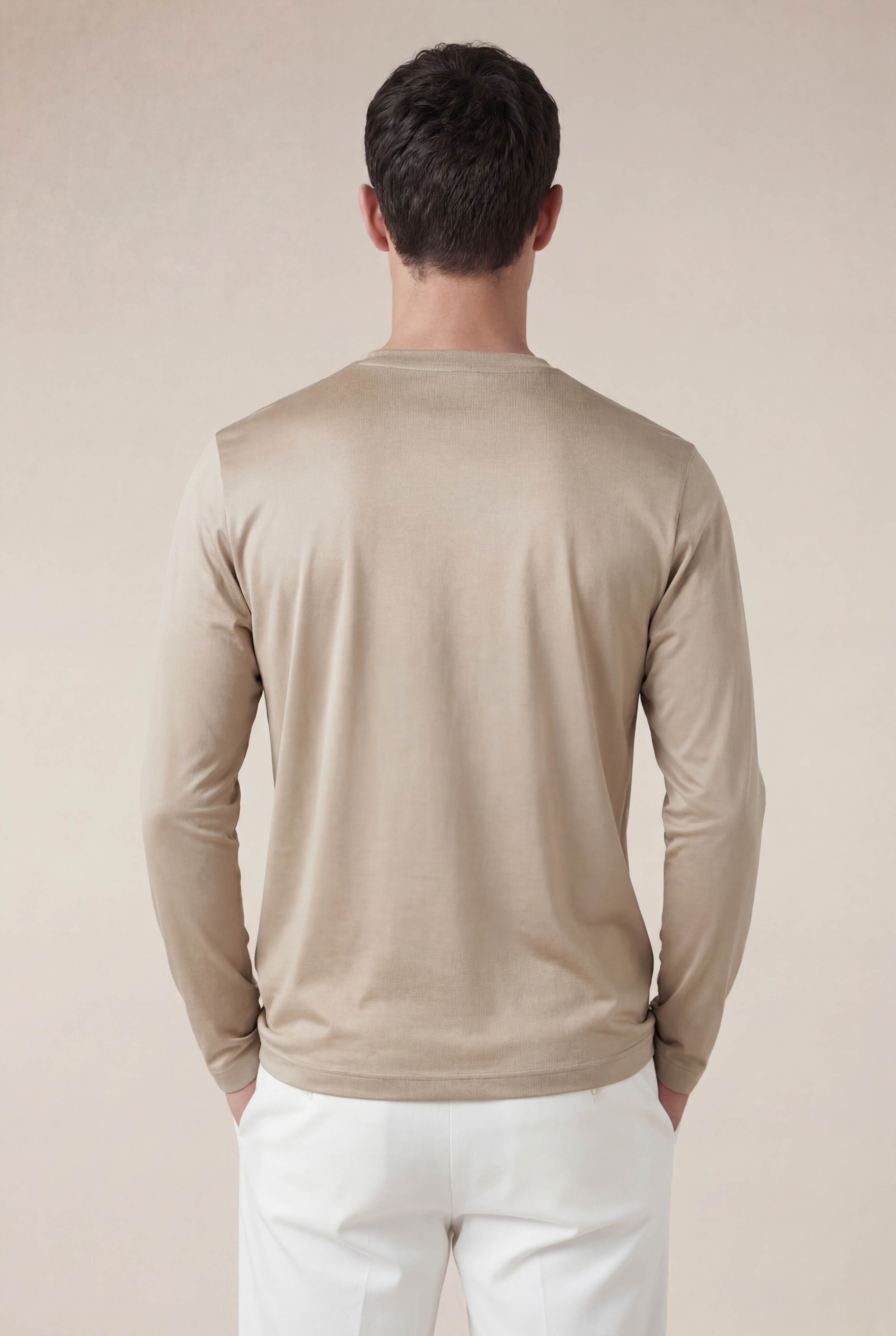 Moreno Long Sleeve Tee Beige