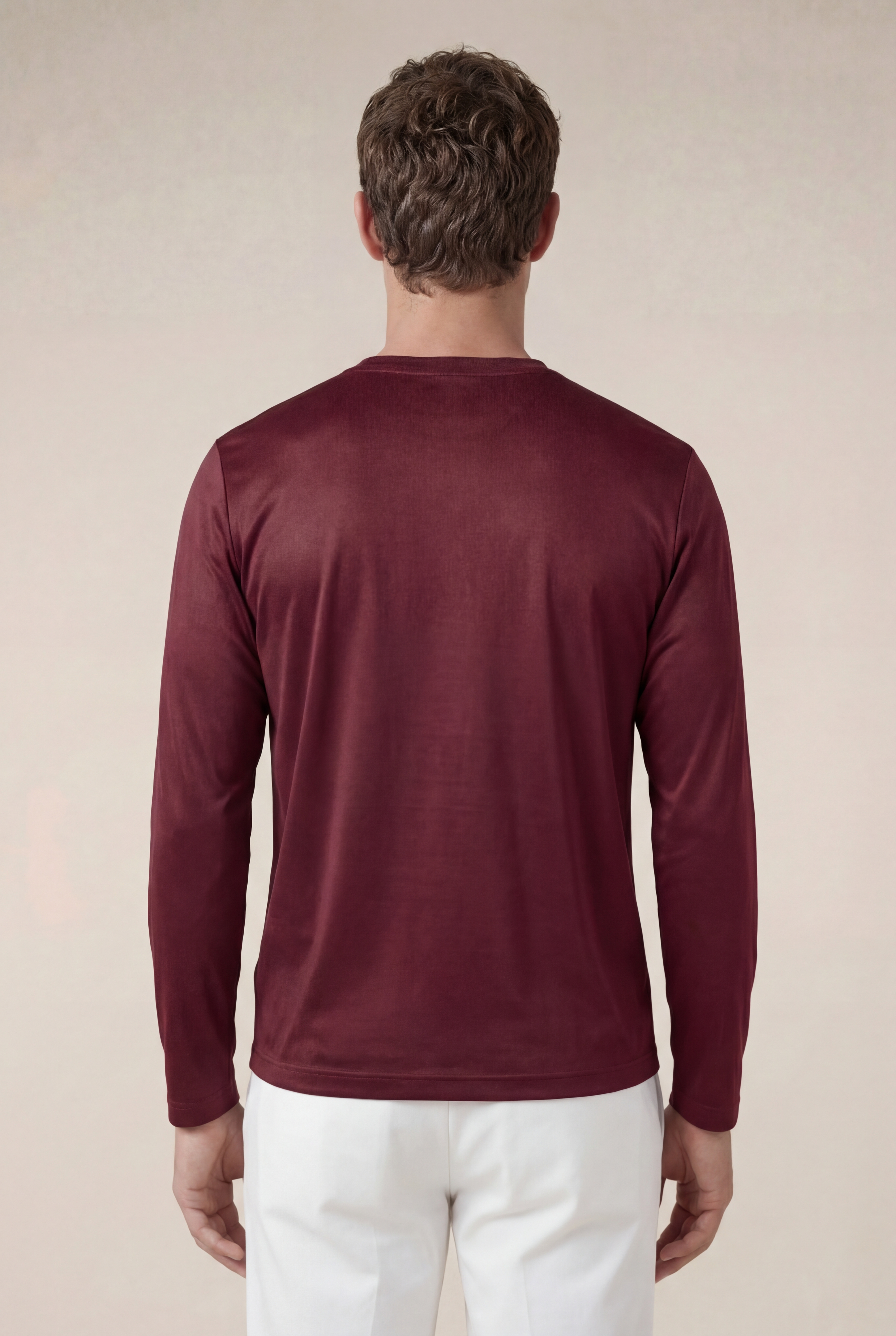 Moreno Long Sleeve Tee Burgundy