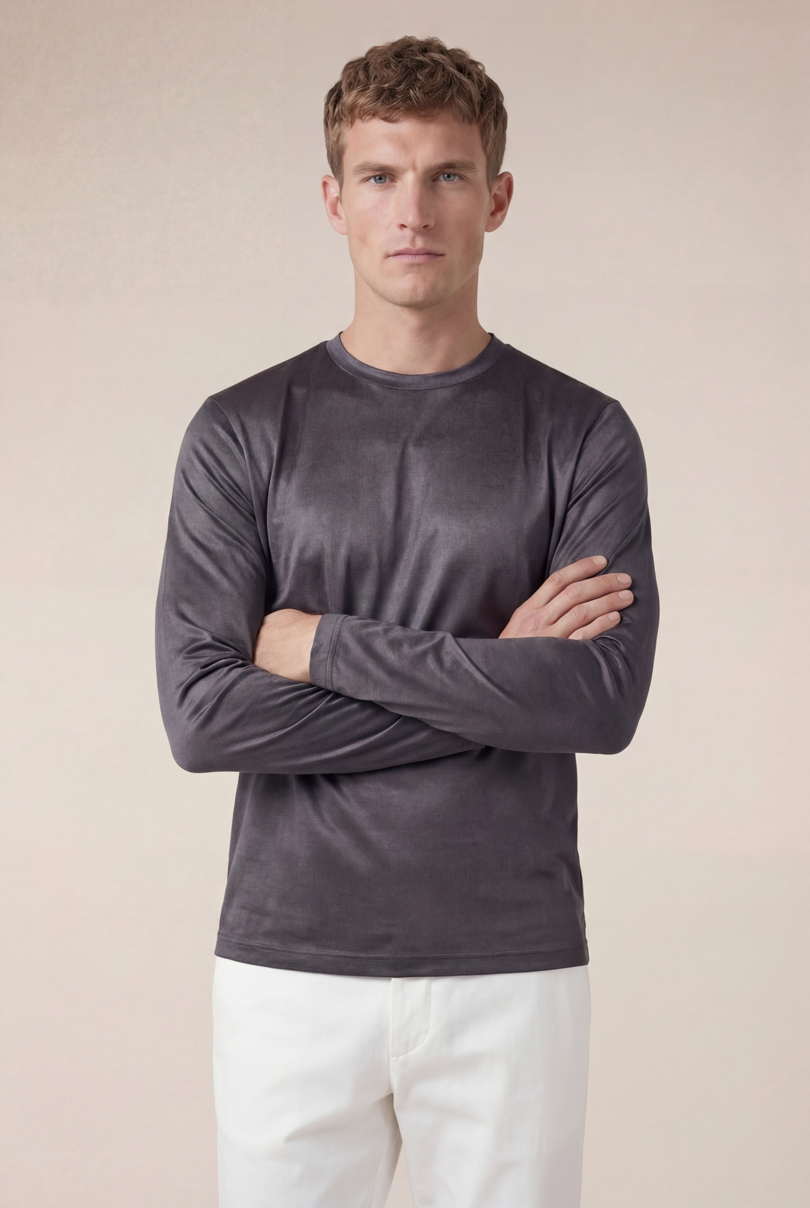 Moreno Long Sleeve Tee Grey