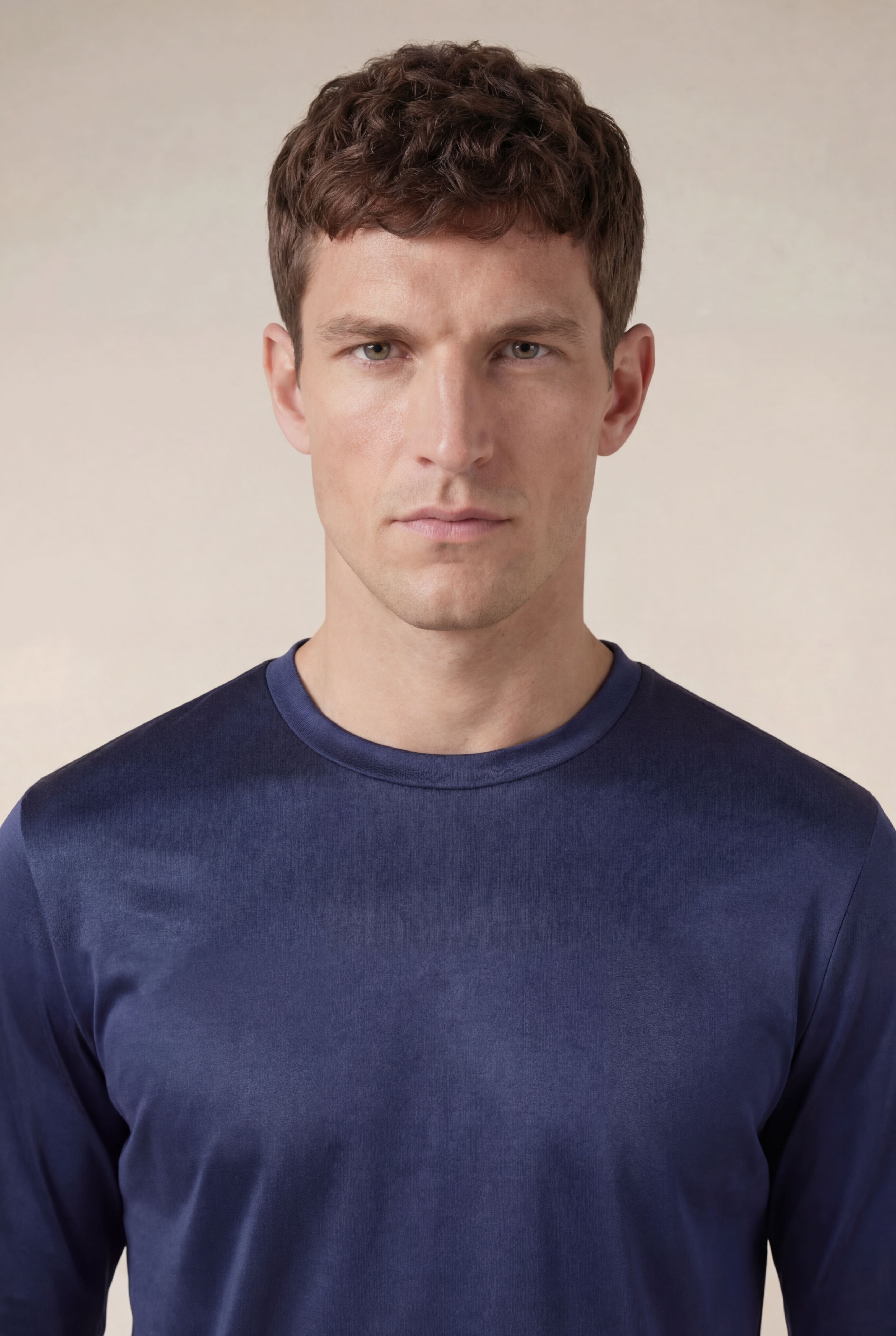 Moreno Long Sleeve Tee Navy
